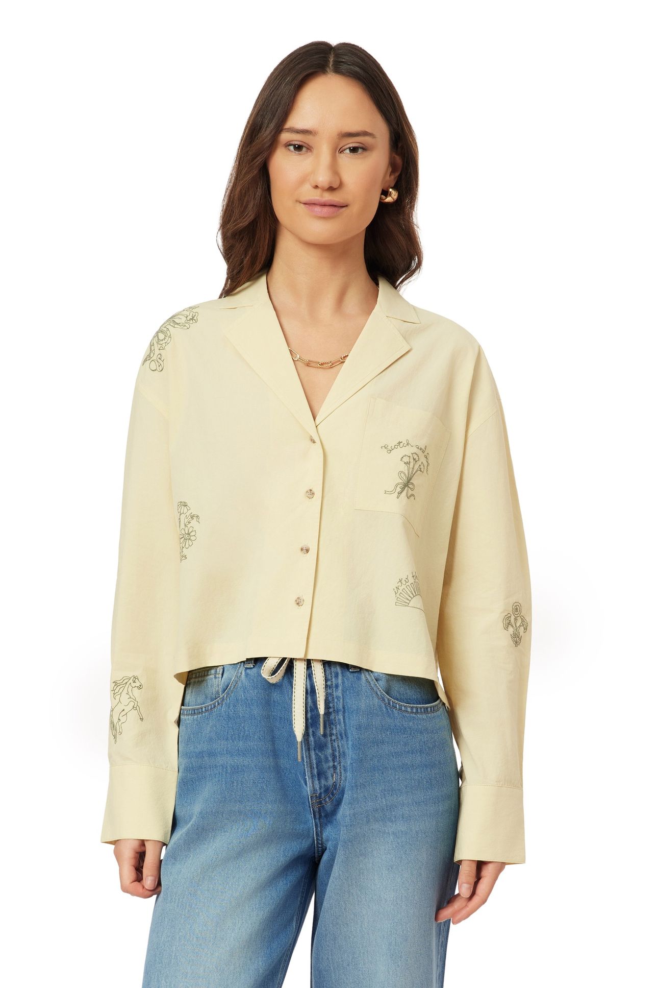 EMBROIDERED SHIRT CHINO GREEN 2