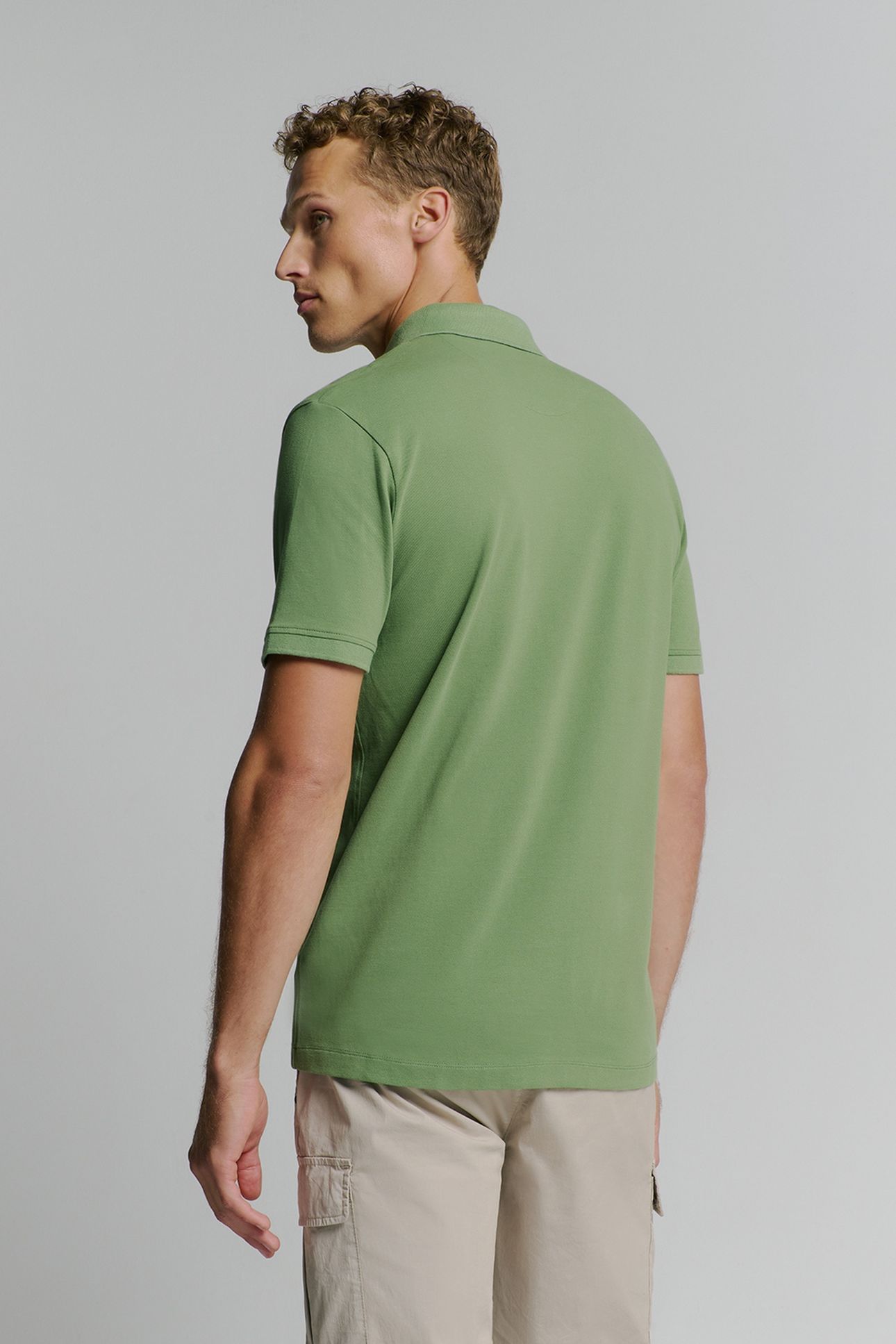POLO PIQUE GARMENT DYED GREEN 2