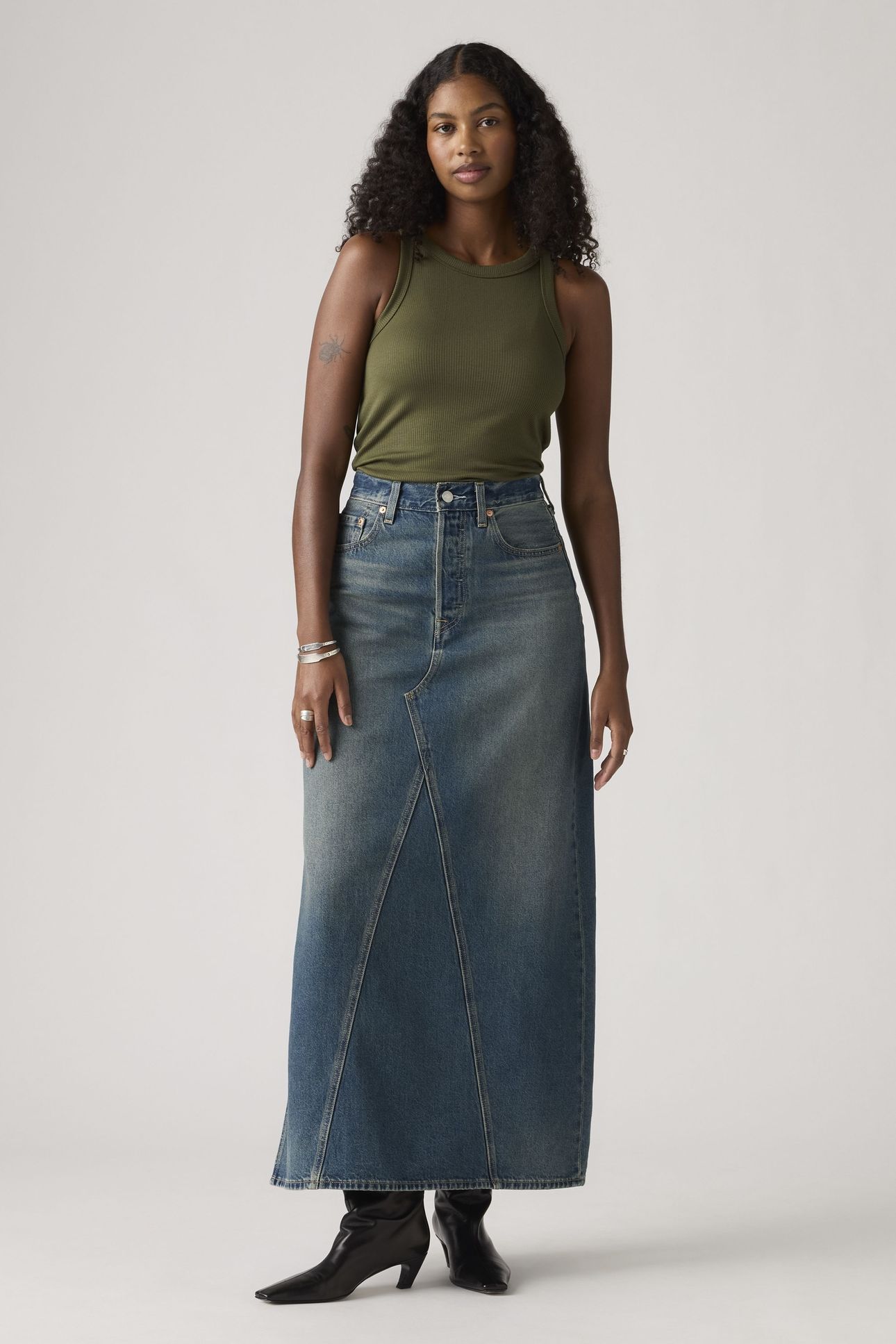 LONG ICON SKIRT BLUE 3