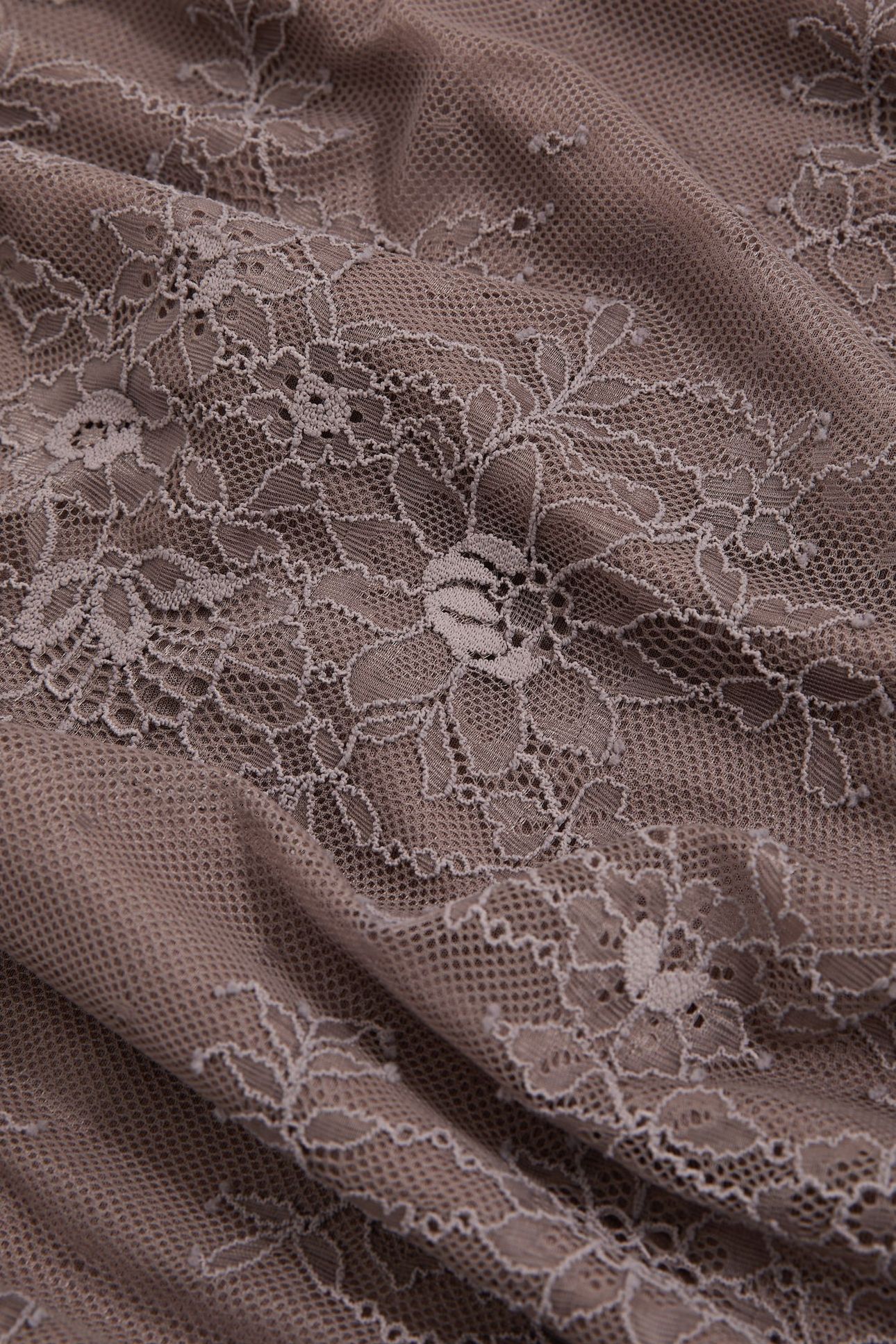 LACE SKIRT TAUPE BROWN 6