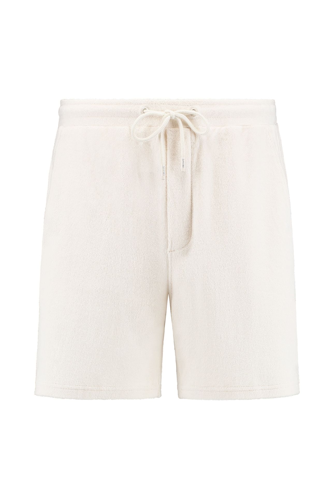 EVAN TOWELING SHORTS SOLID WHITE 7