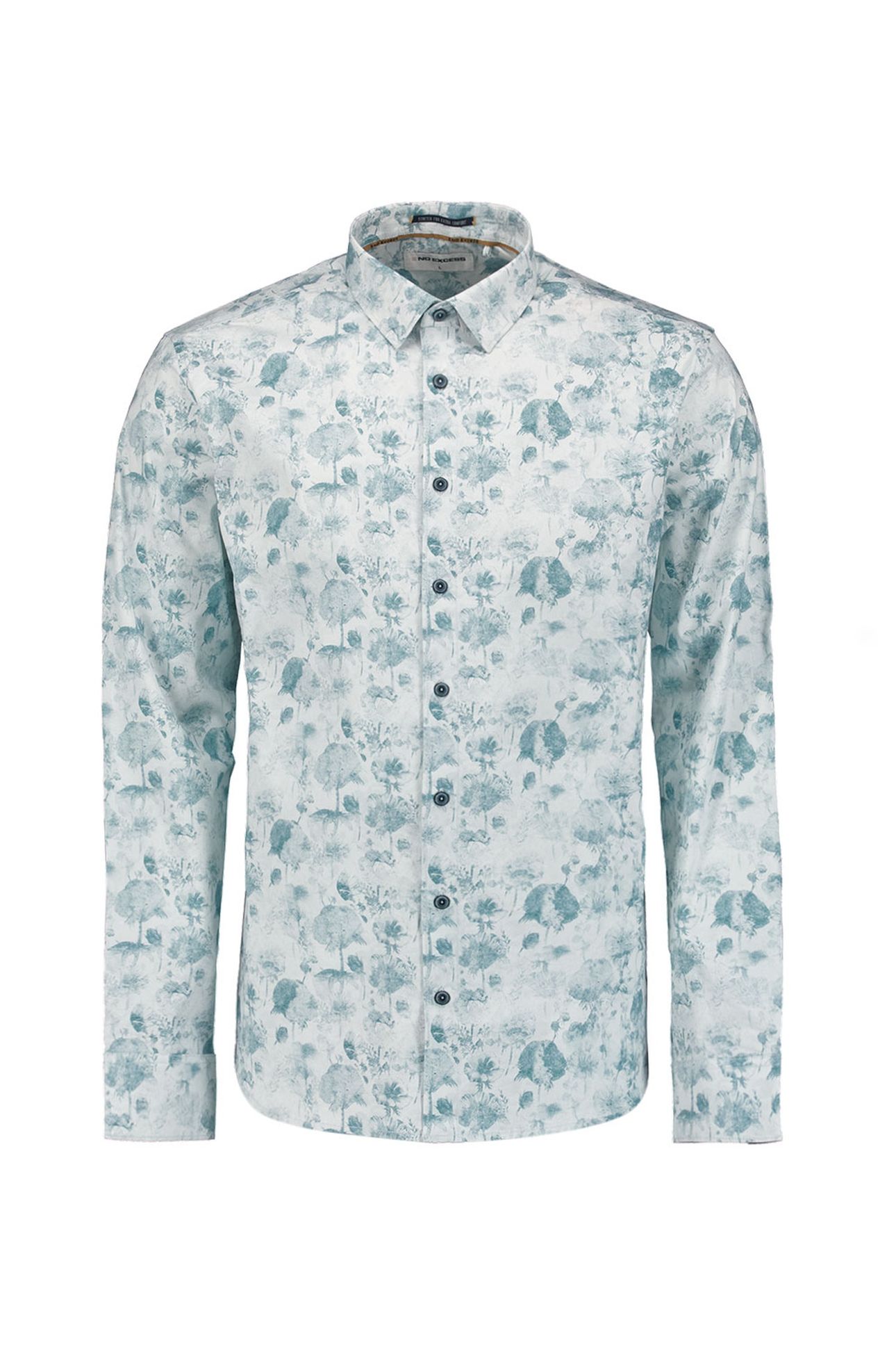 SHIRT STRETCH ALLOVER PRINTED CHALK 5