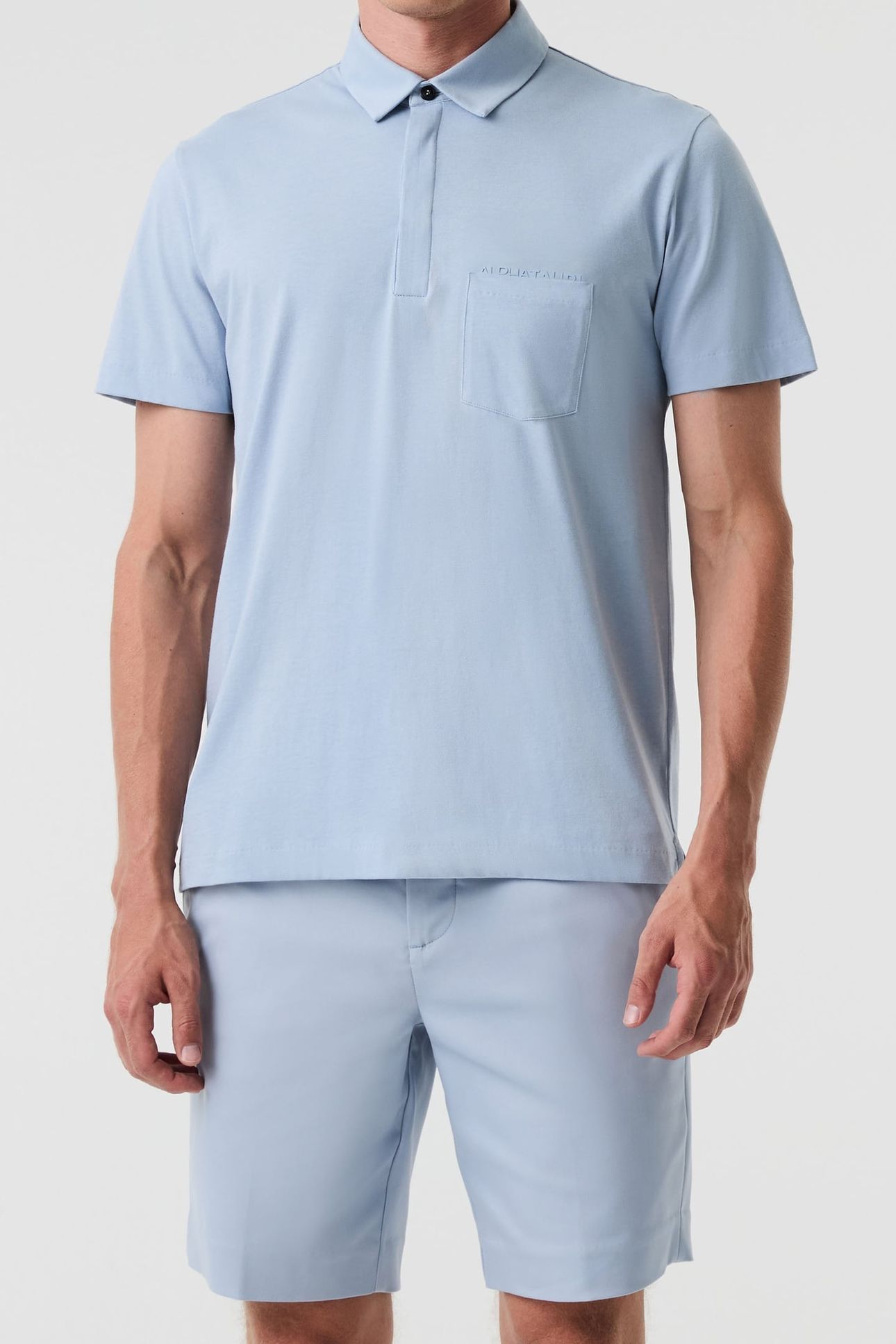 JOMAR V1.Y9.01 POLO SHIRT SHORT FOG BLUE 1