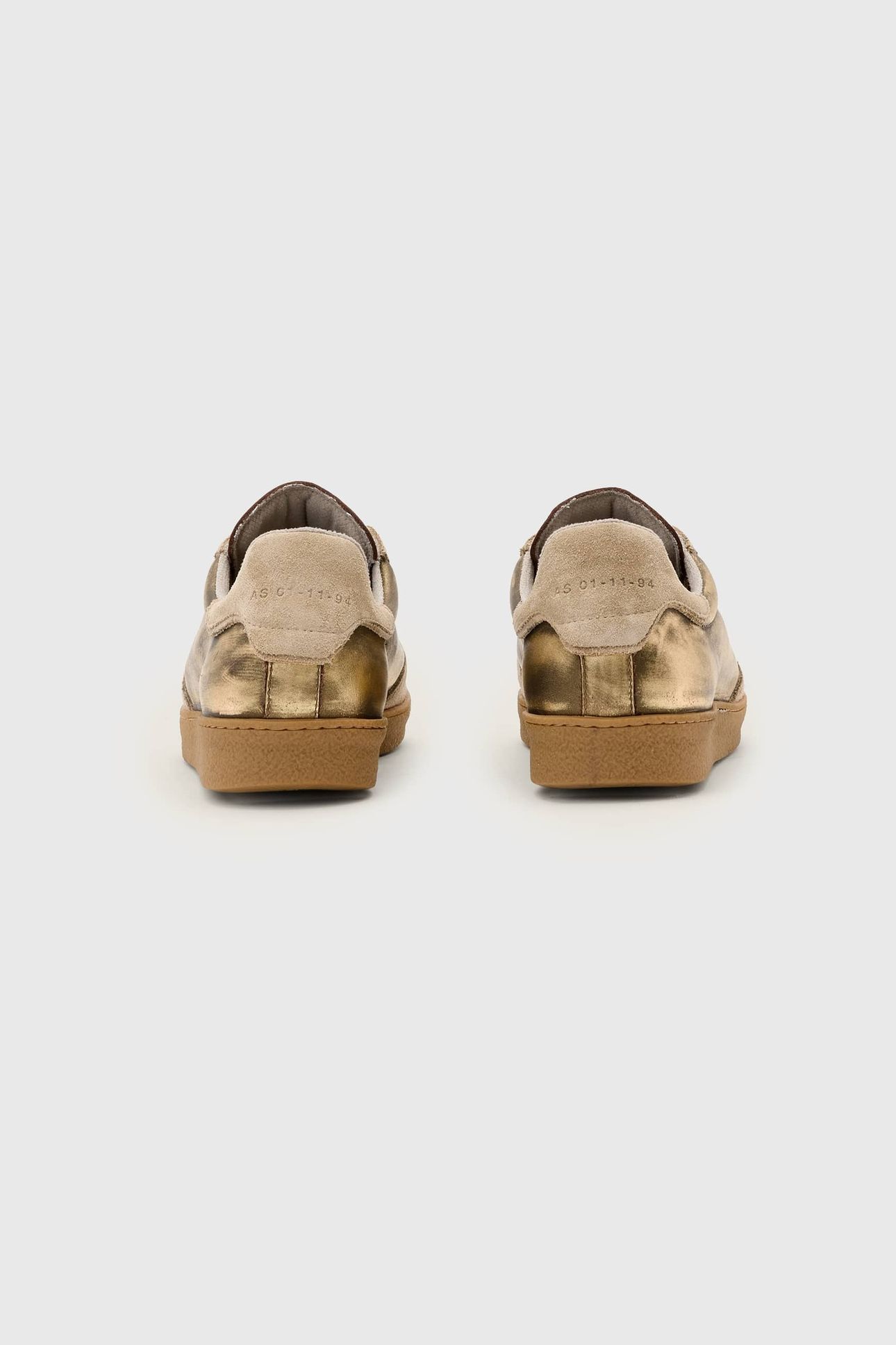 THELMA SUEDE SNEAKER ANTIQUE GOLD 3