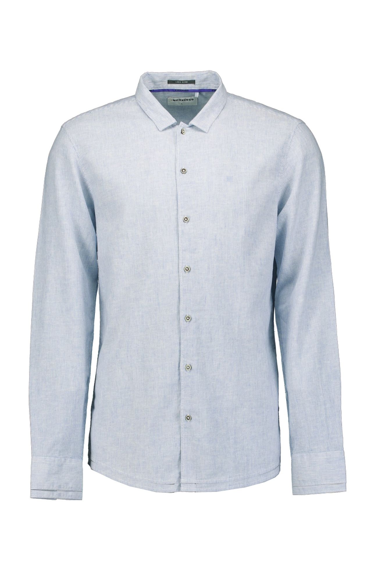 SHIRT STRIPE WITH LINEN BLUE 1