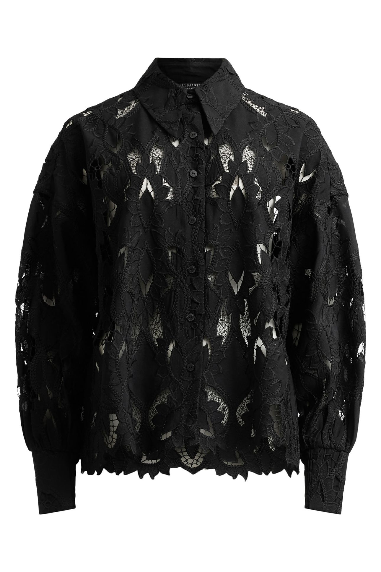 CHARLI EMB LS SHIRT BLACK 4