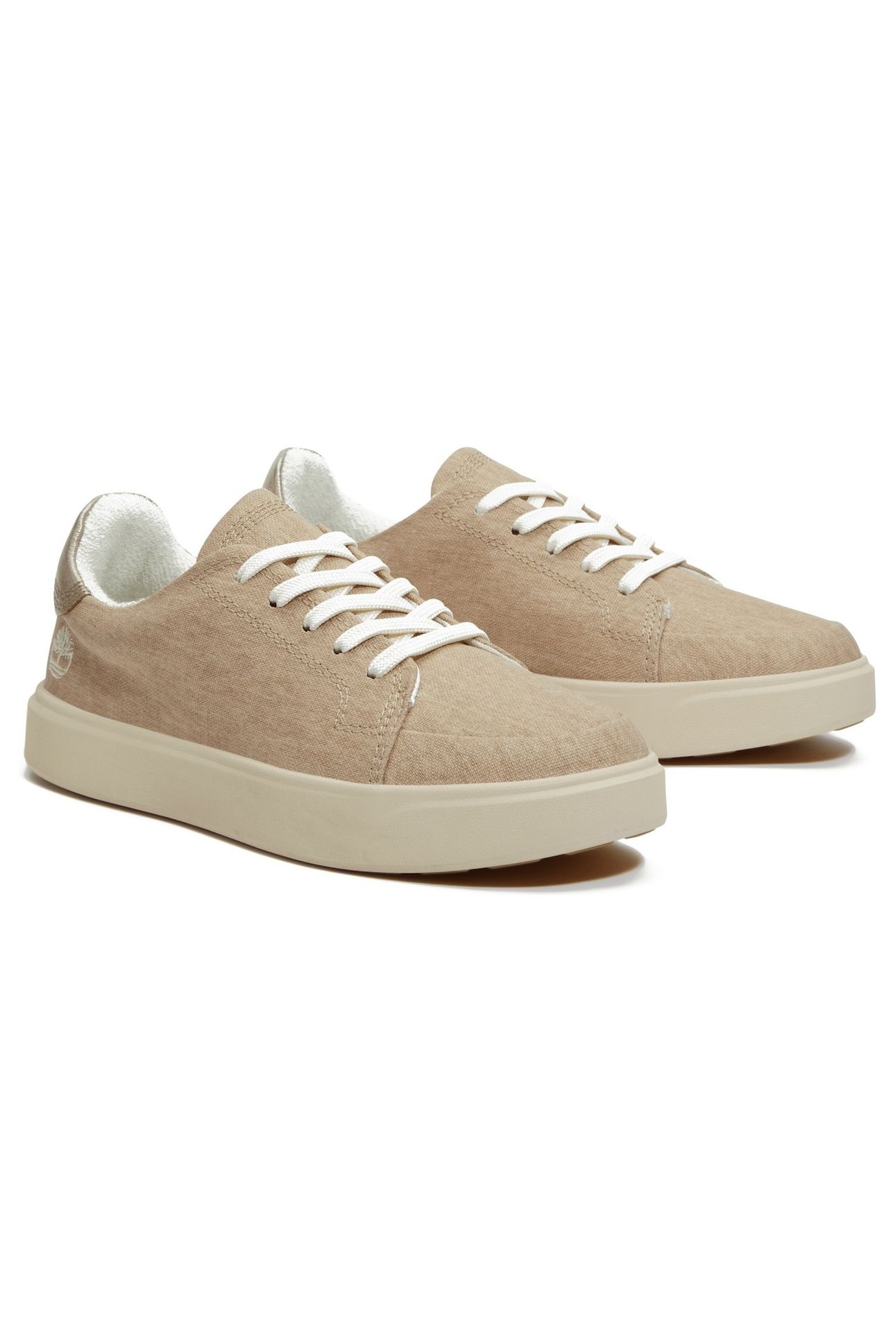 EMERSON STREET LOW LACE UP SNEAKER LIGHT BEIGE CANVAS 5