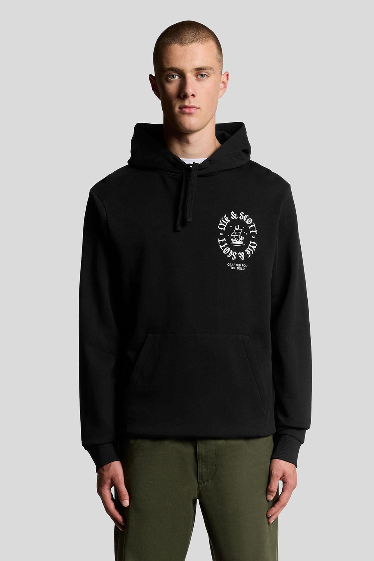 SHIP INSIGNIA GRAPHIC HOODIE JET BLACK 2