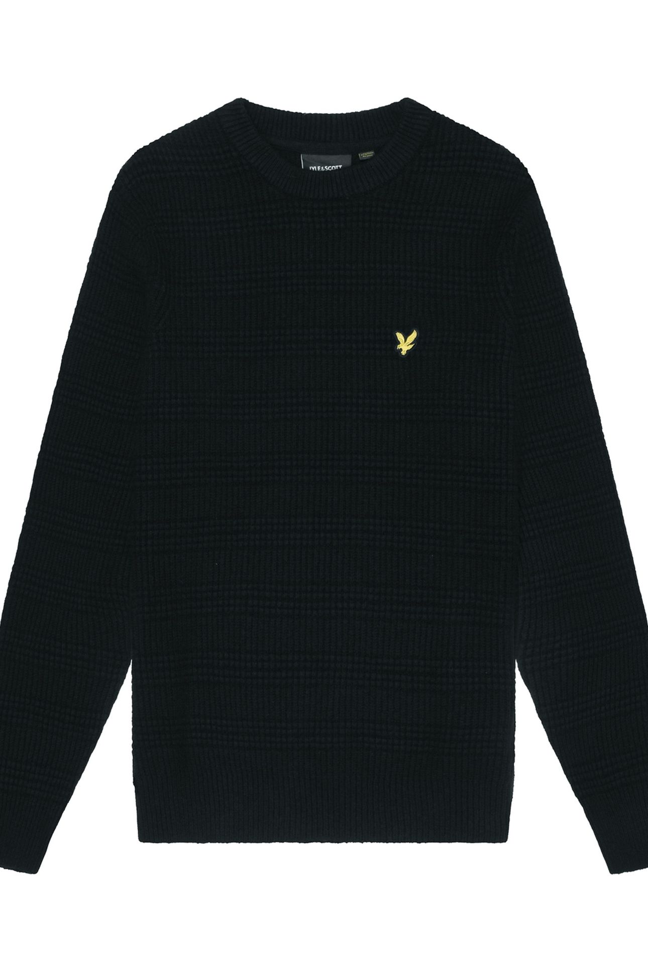 WAFFLE KNIT JUMPER JET BLACK 4