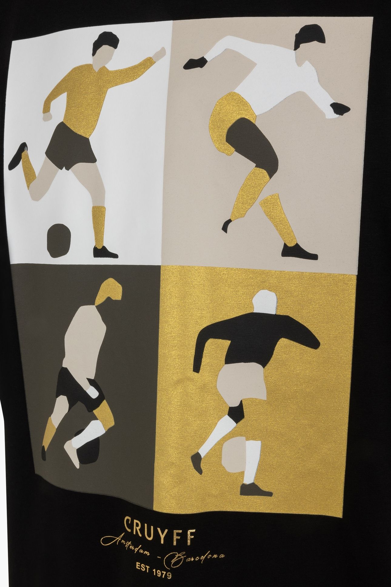 CRUYFF TURN TEE BLACK/GOLD 5