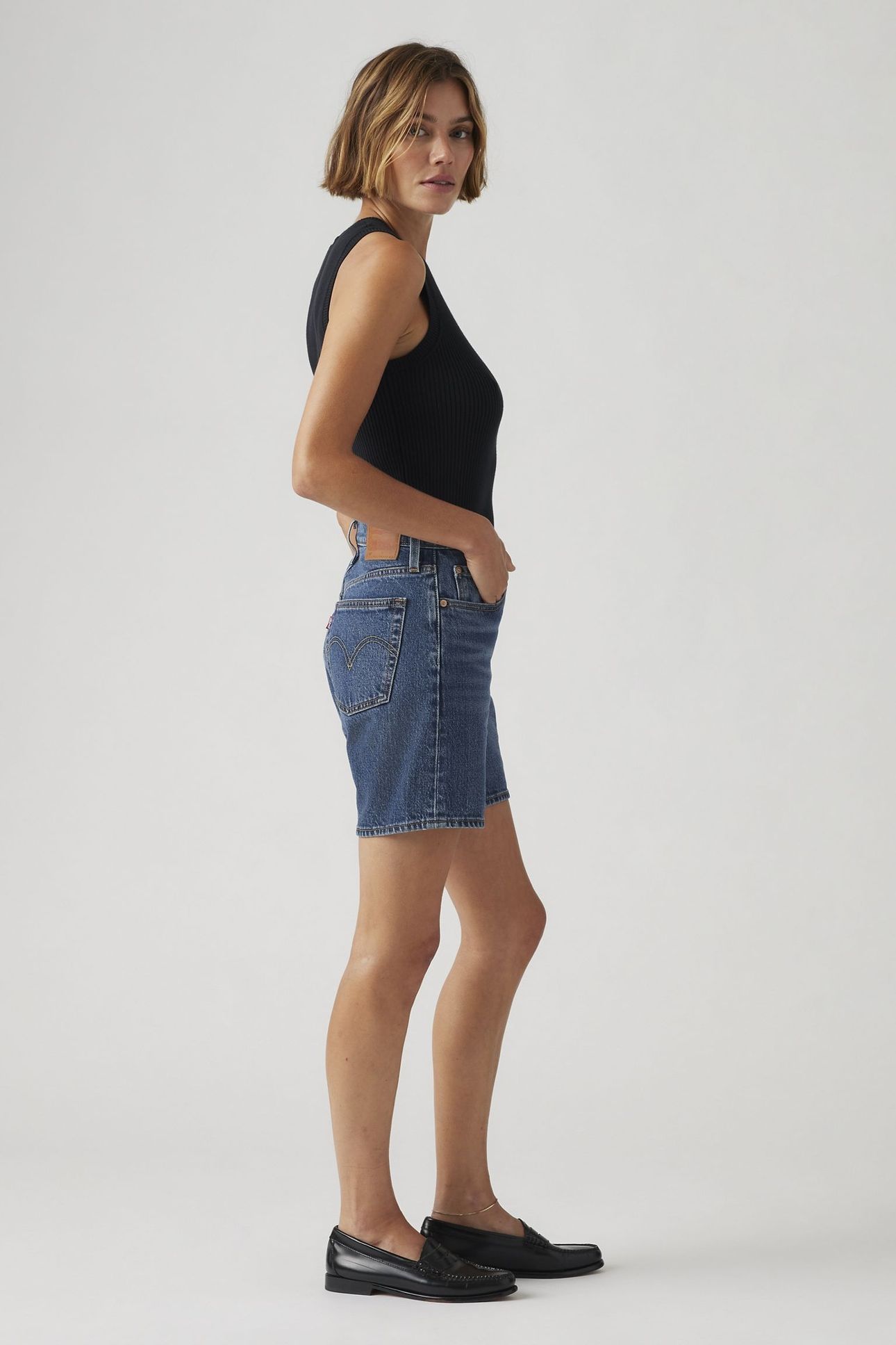 501® MID THIGH SHORTS BLUE 6