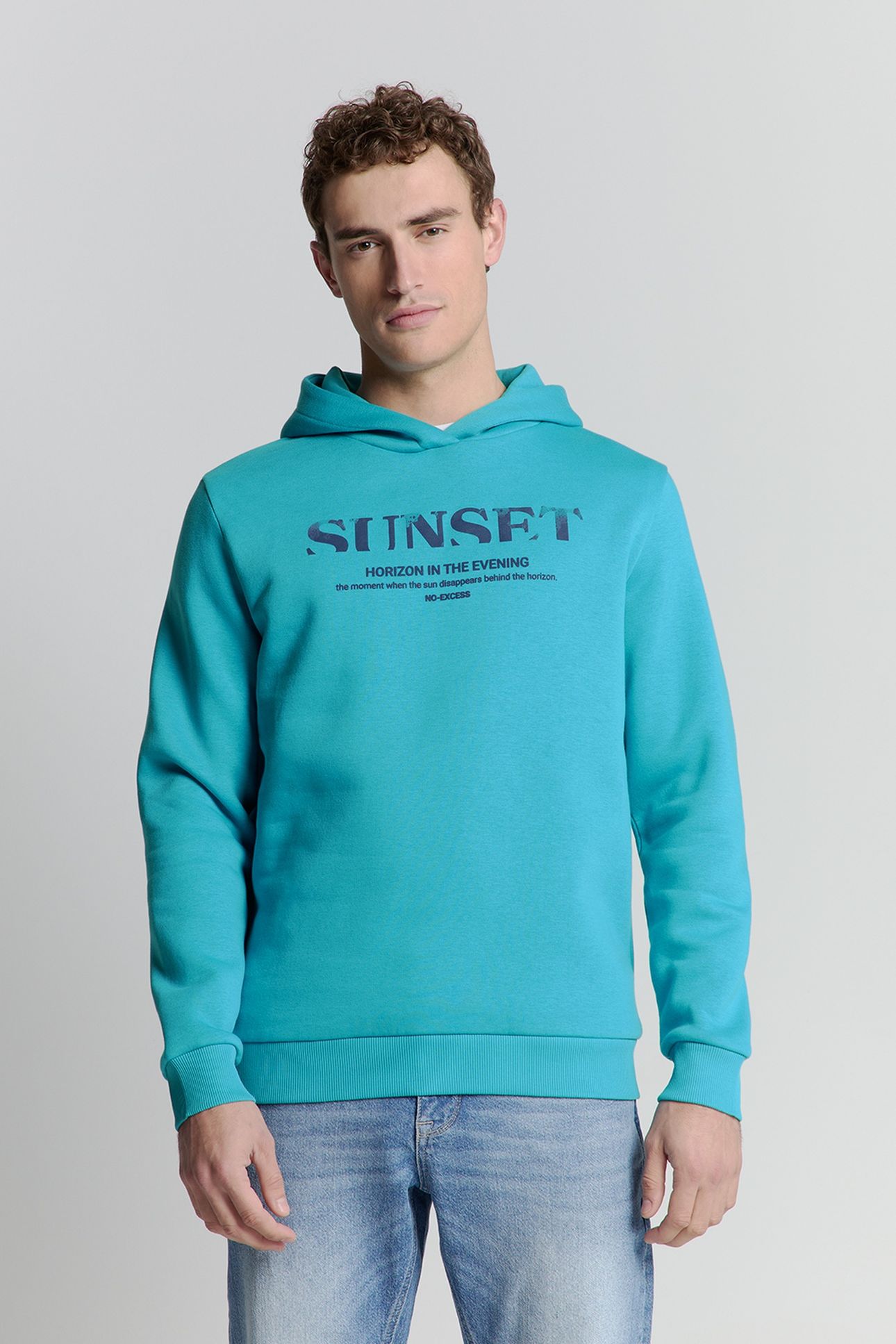 SWEATER HOODED SEABLUE 1