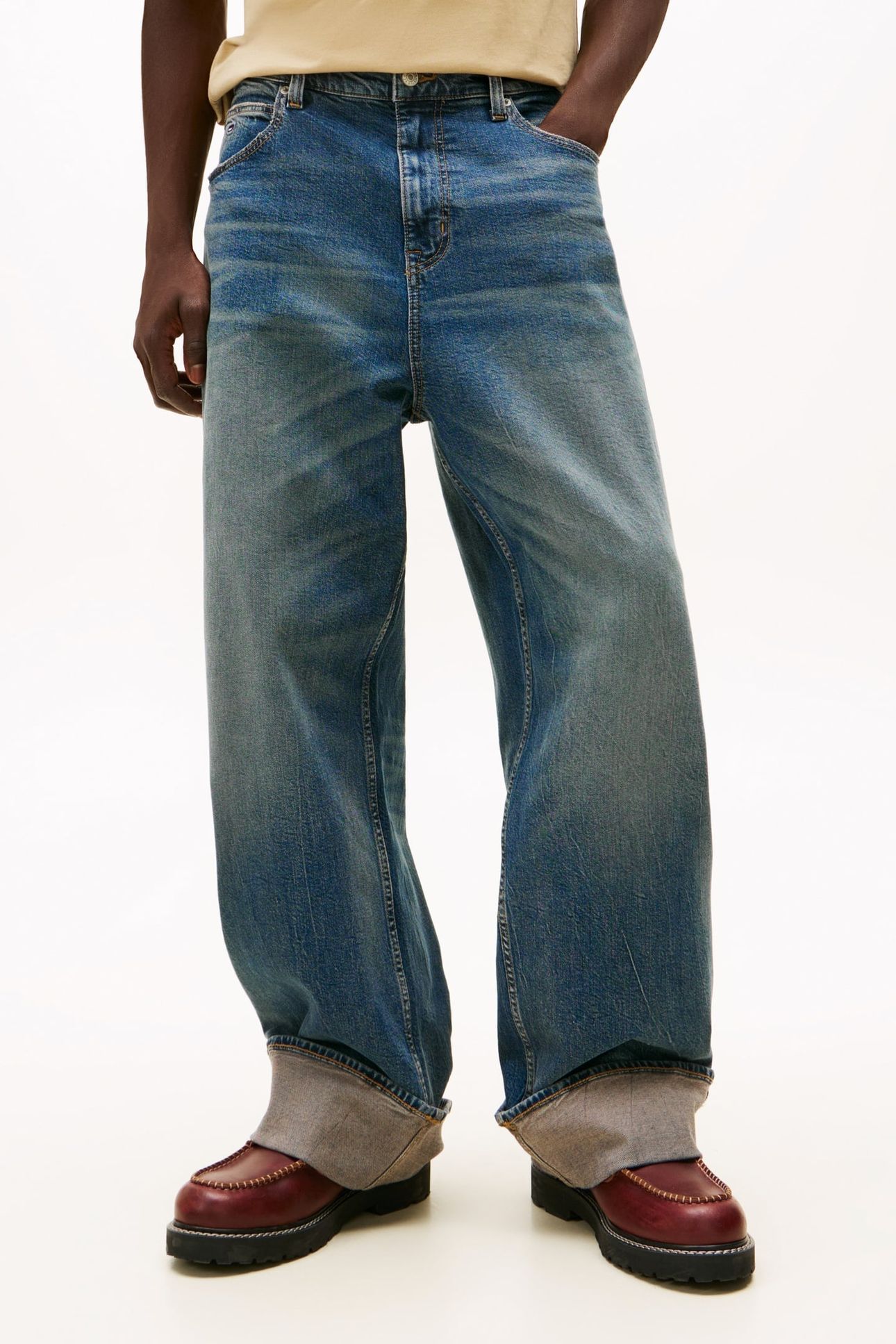 THEO BAGGY LOOSE JEANS DENIM DARK 1