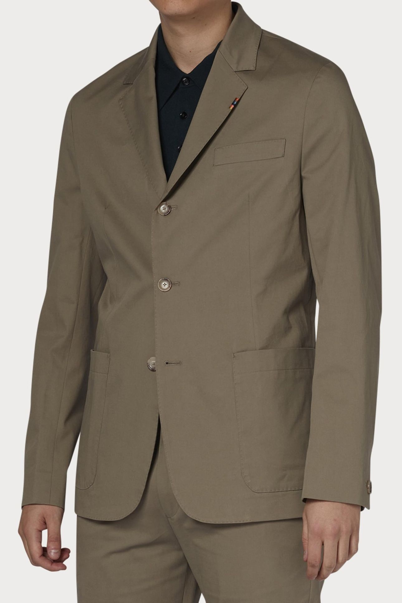 2BTN SB JACKET KHAKI 1
