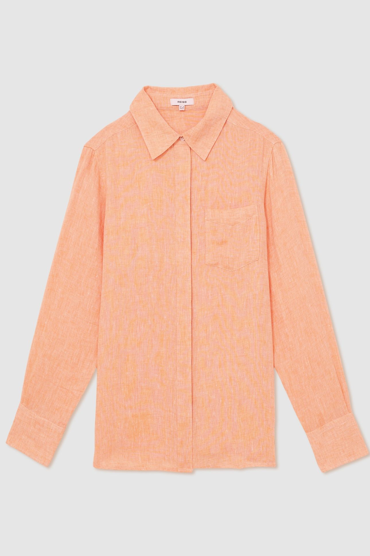 LINEN SHIRT ORANGE 3