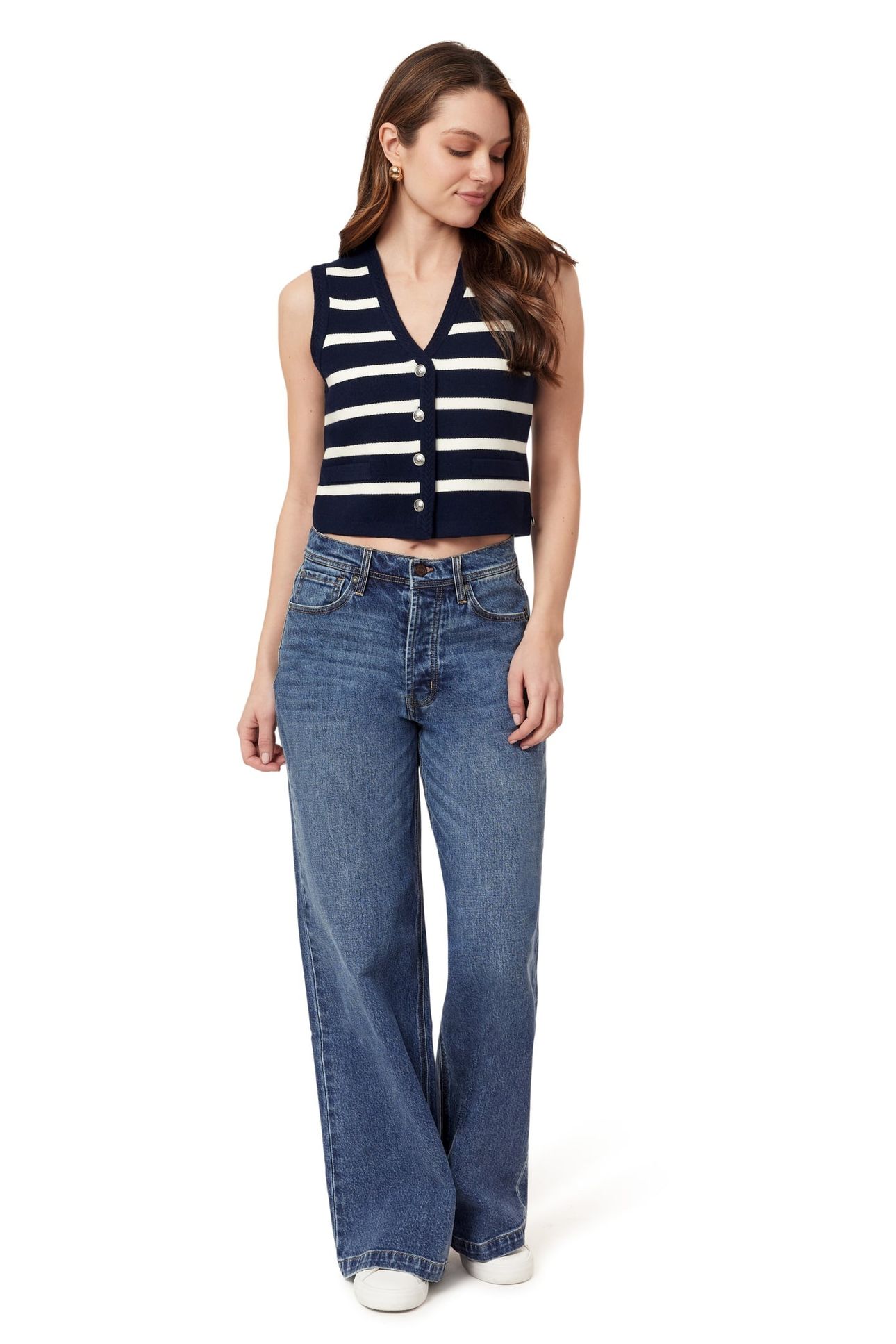 SWEATER MARITIME BLUE/SUGAR SWIZZLE 1