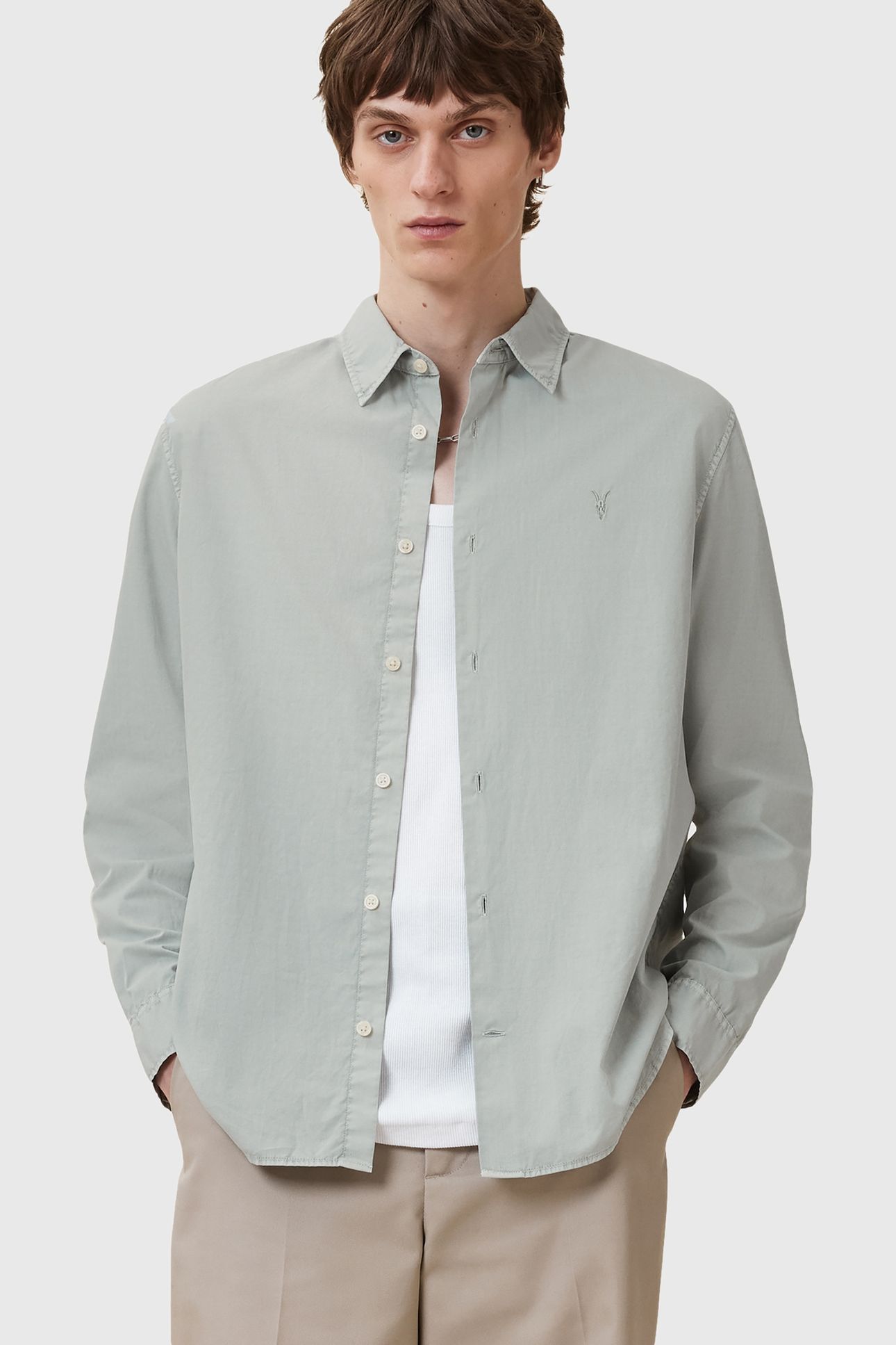 TAHOE LS SHIRT SLATE GREEN 1