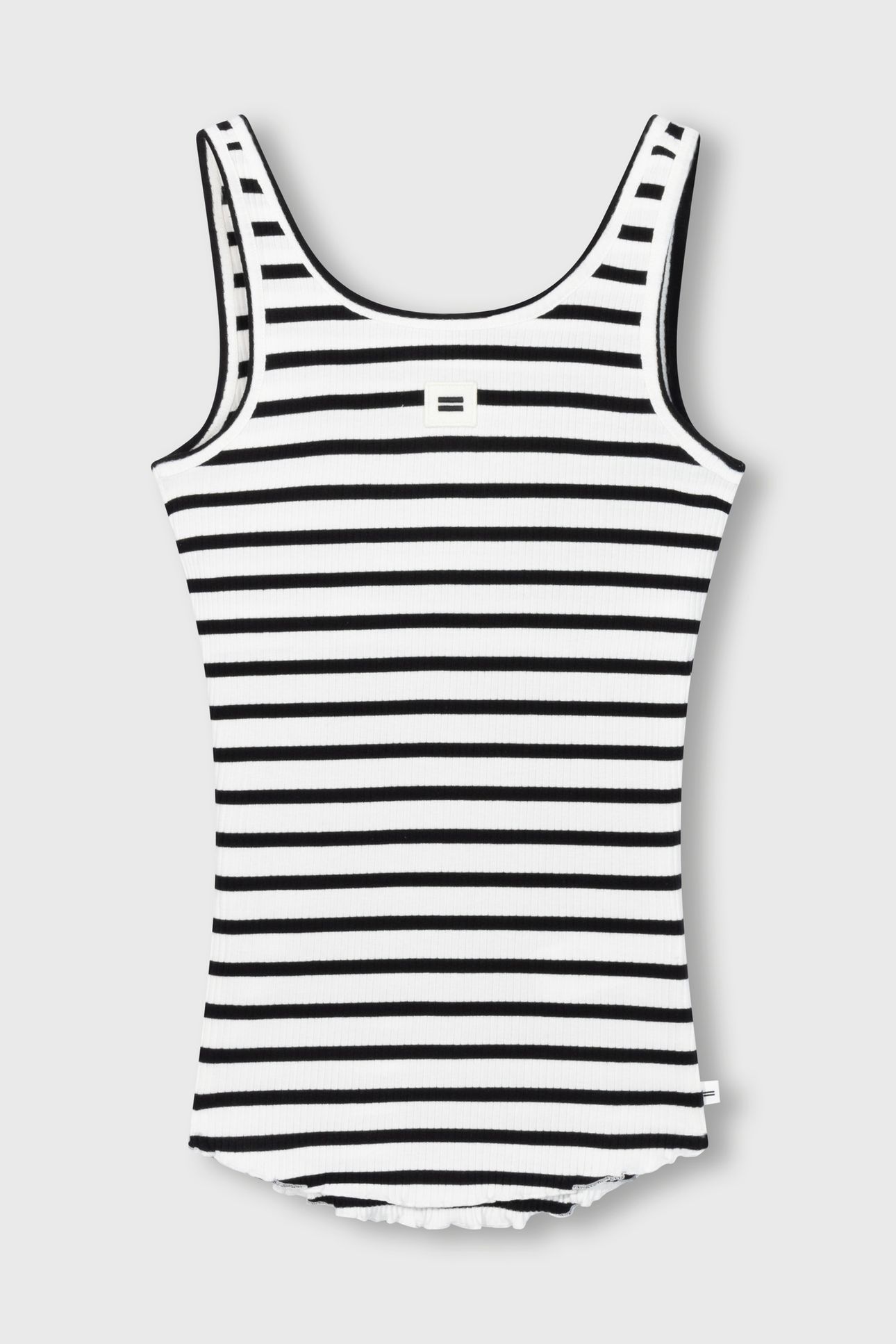BALLET TOP BACK SCOOP STRIPES ECRU/BLACK 2