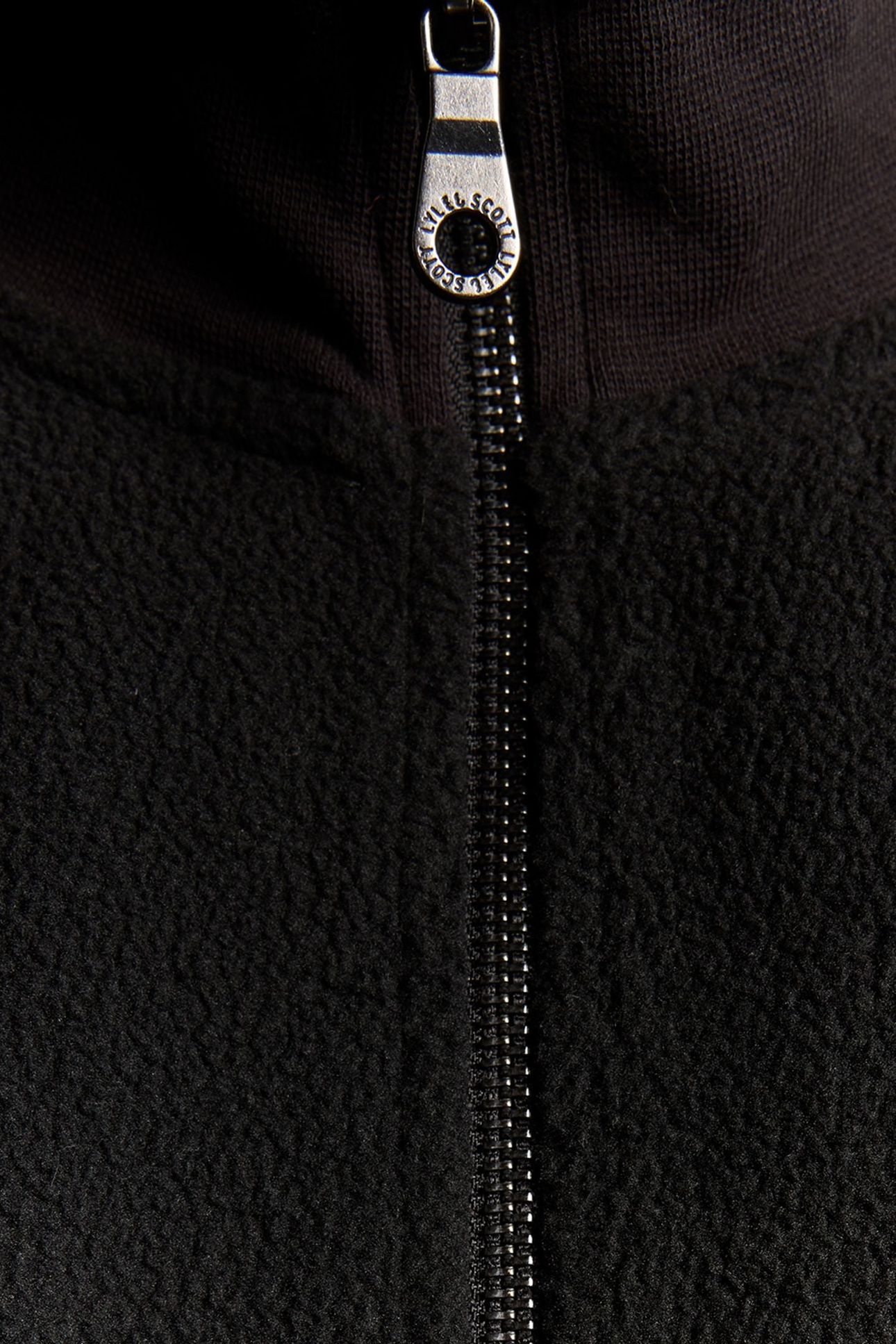 POLAR FLEECE TRACK JACKET JET BLACK 6