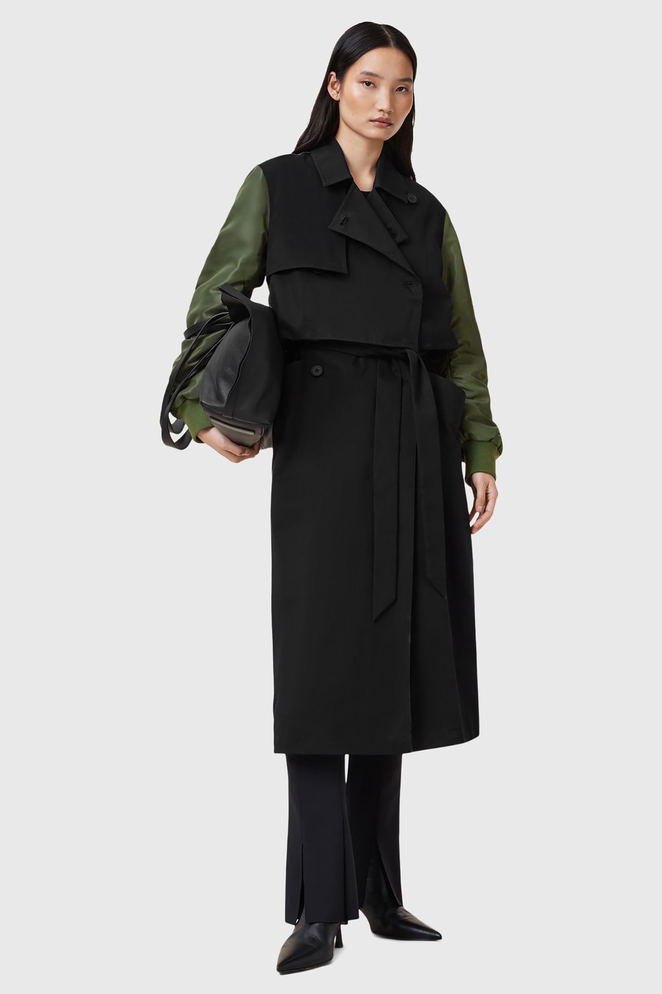 PENNI TRENCH KHAKI GREEN/BLACK 4