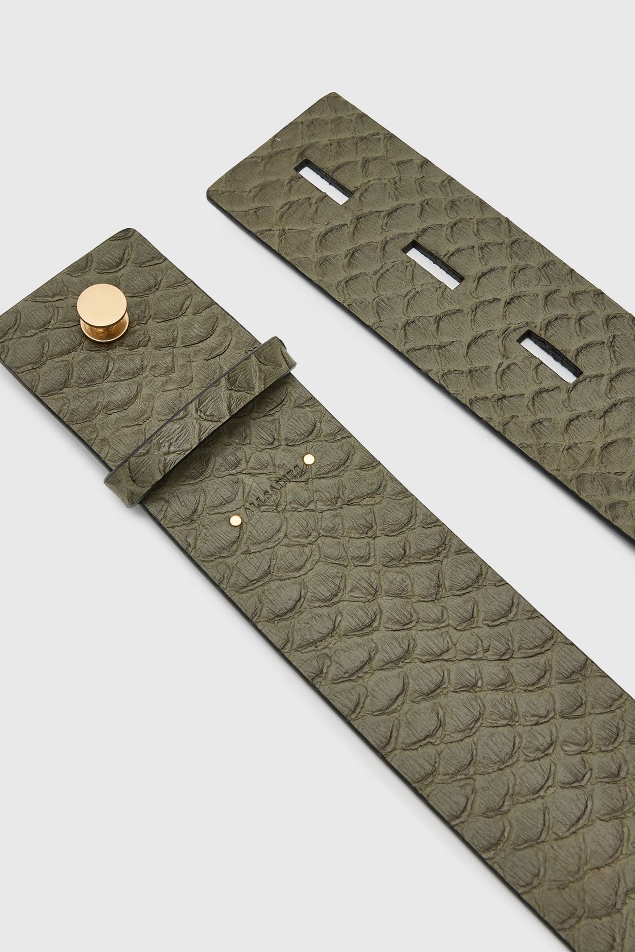 ANANTA STUDDED BELT OLIVE GREEN 6