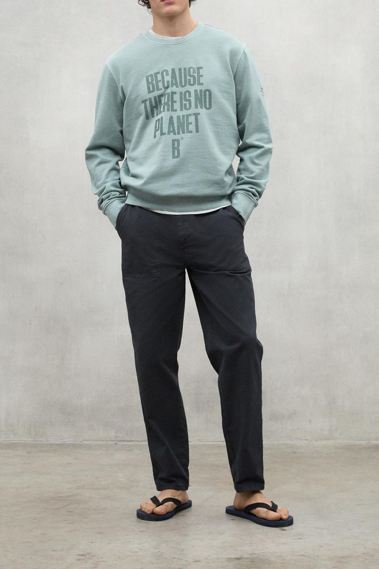BARDERAALF SWEATSHIRT WASHED GREEN 2