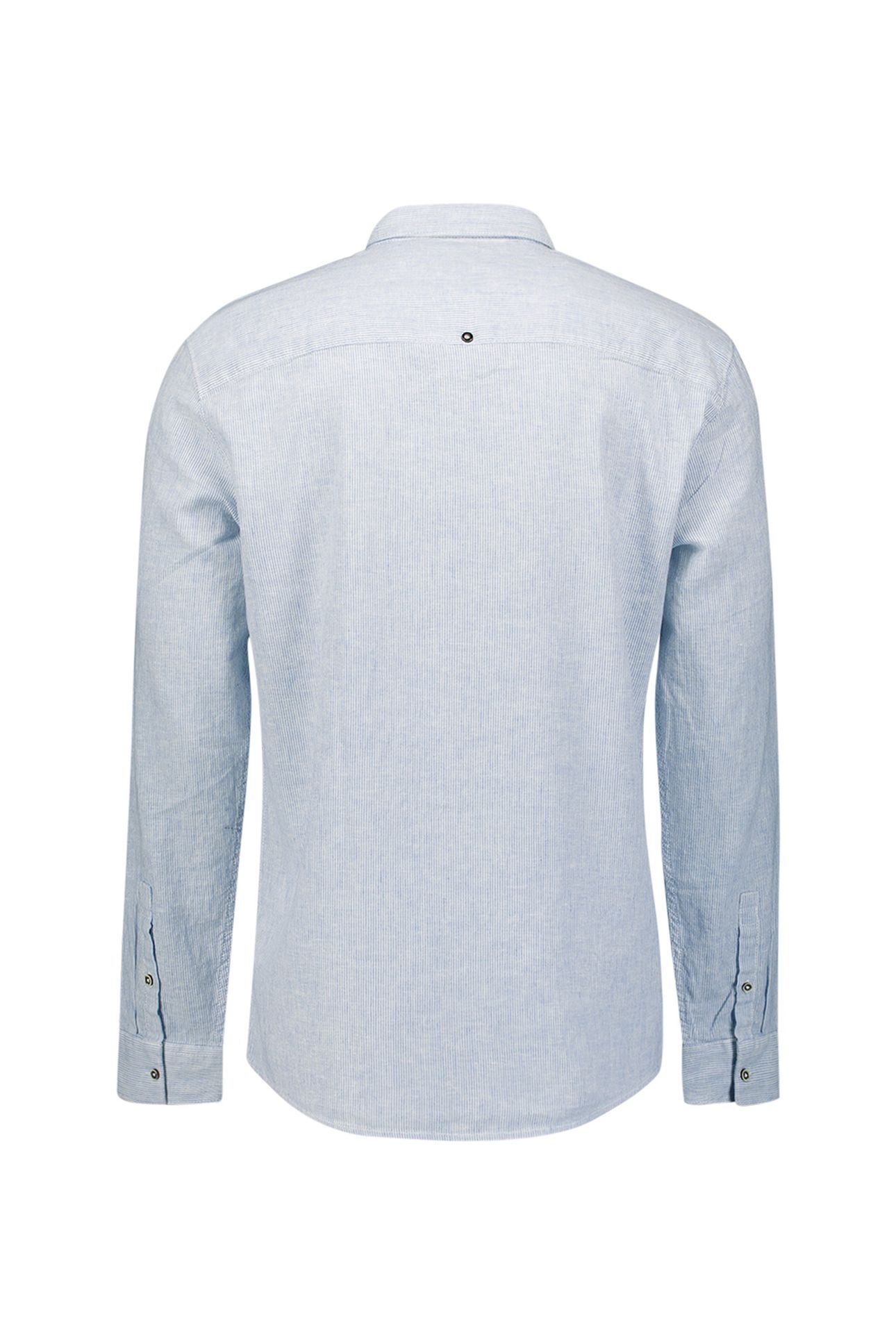 SHIRT STRIPE WITH LINEN BLUE 2