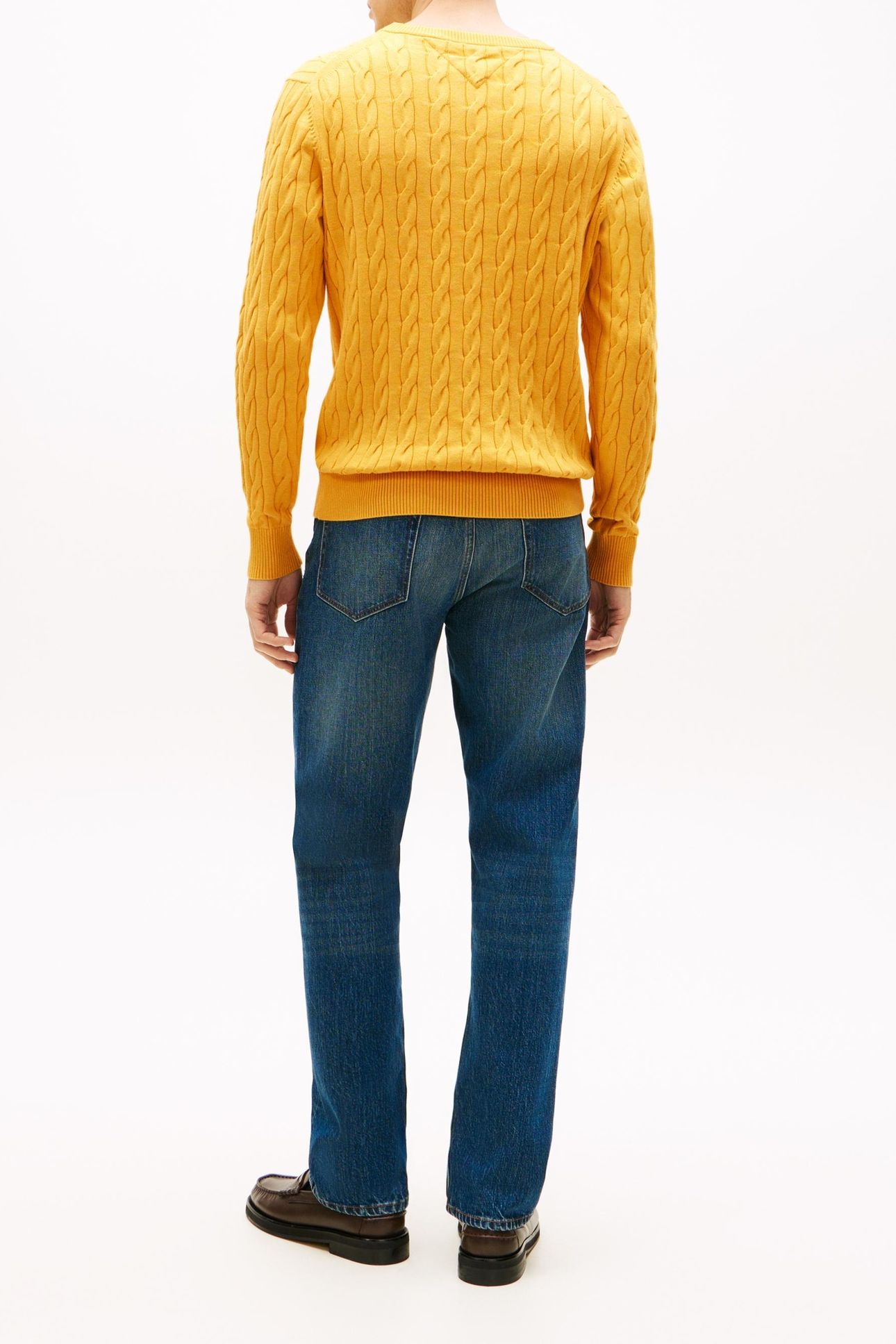 CLASSIC COTTON CABLE MORNING SIDE YELLOW HEATHER 4