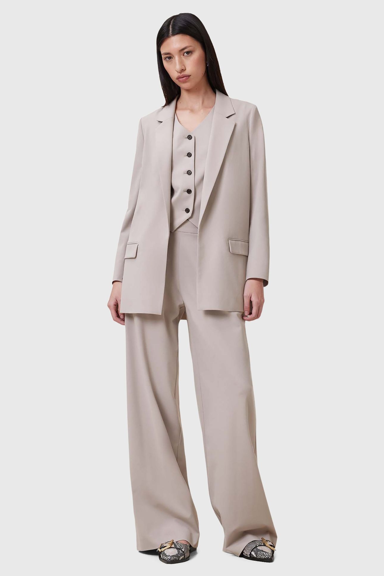 ALEIDA TRI BLAZER GREIGE BROWN 1