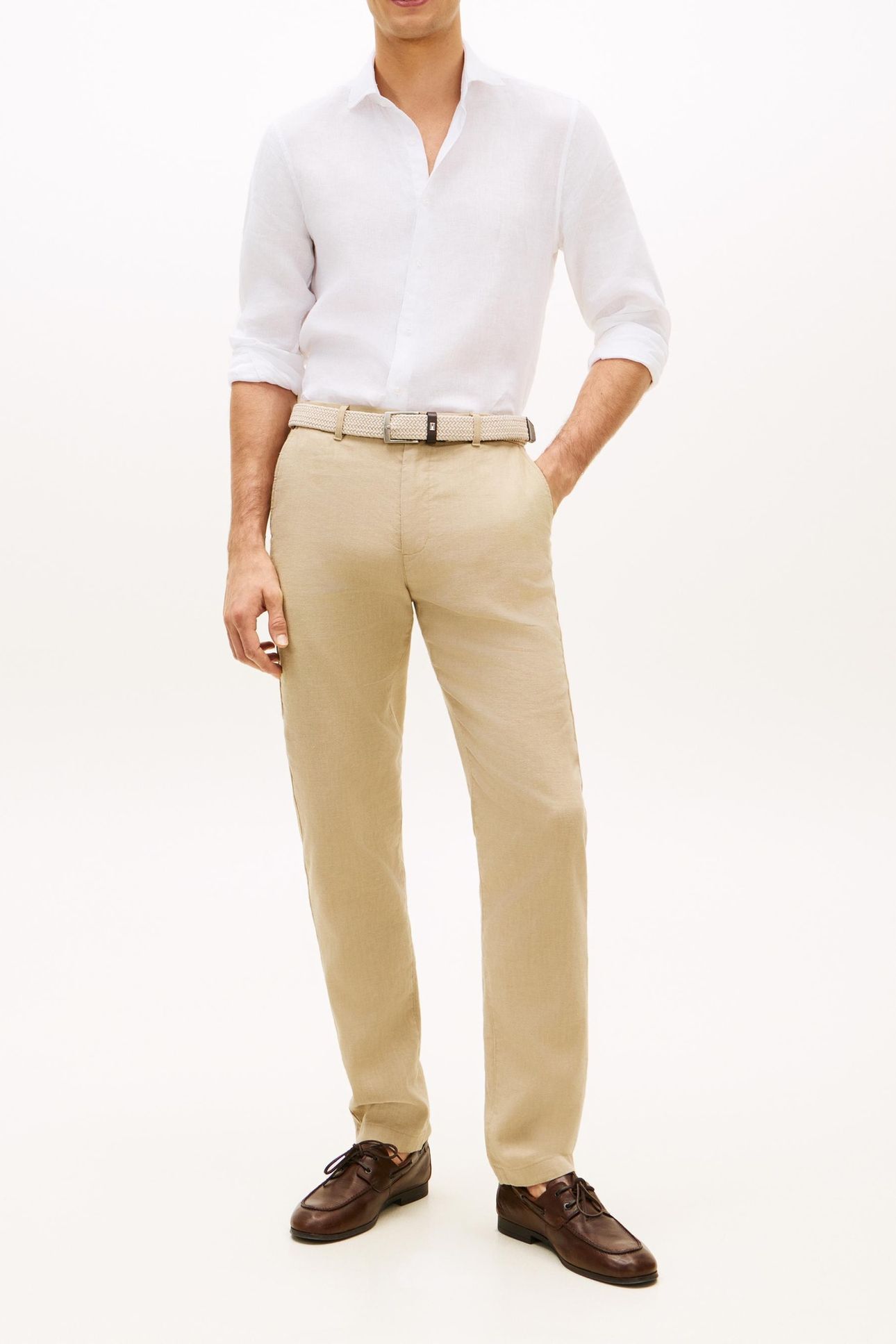 DC LINEN SHIRT OPTIC WHITE 1