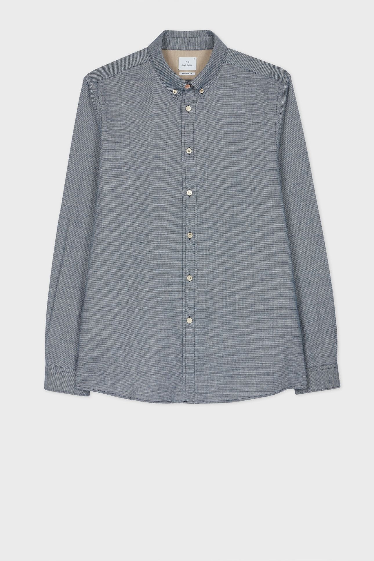 LS REGULAR FIT SHIRT BLUE 1