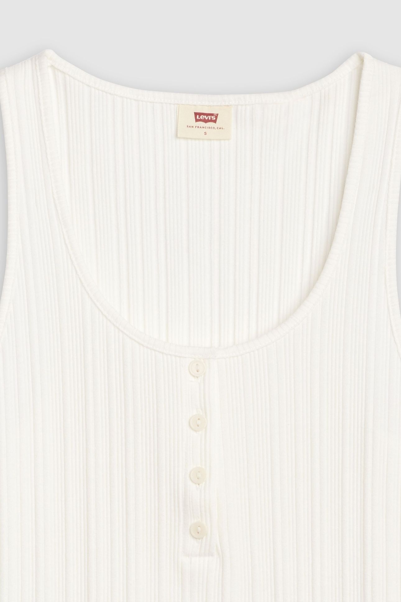 VACATIONER RIBBED TANK TOP WHITE 5