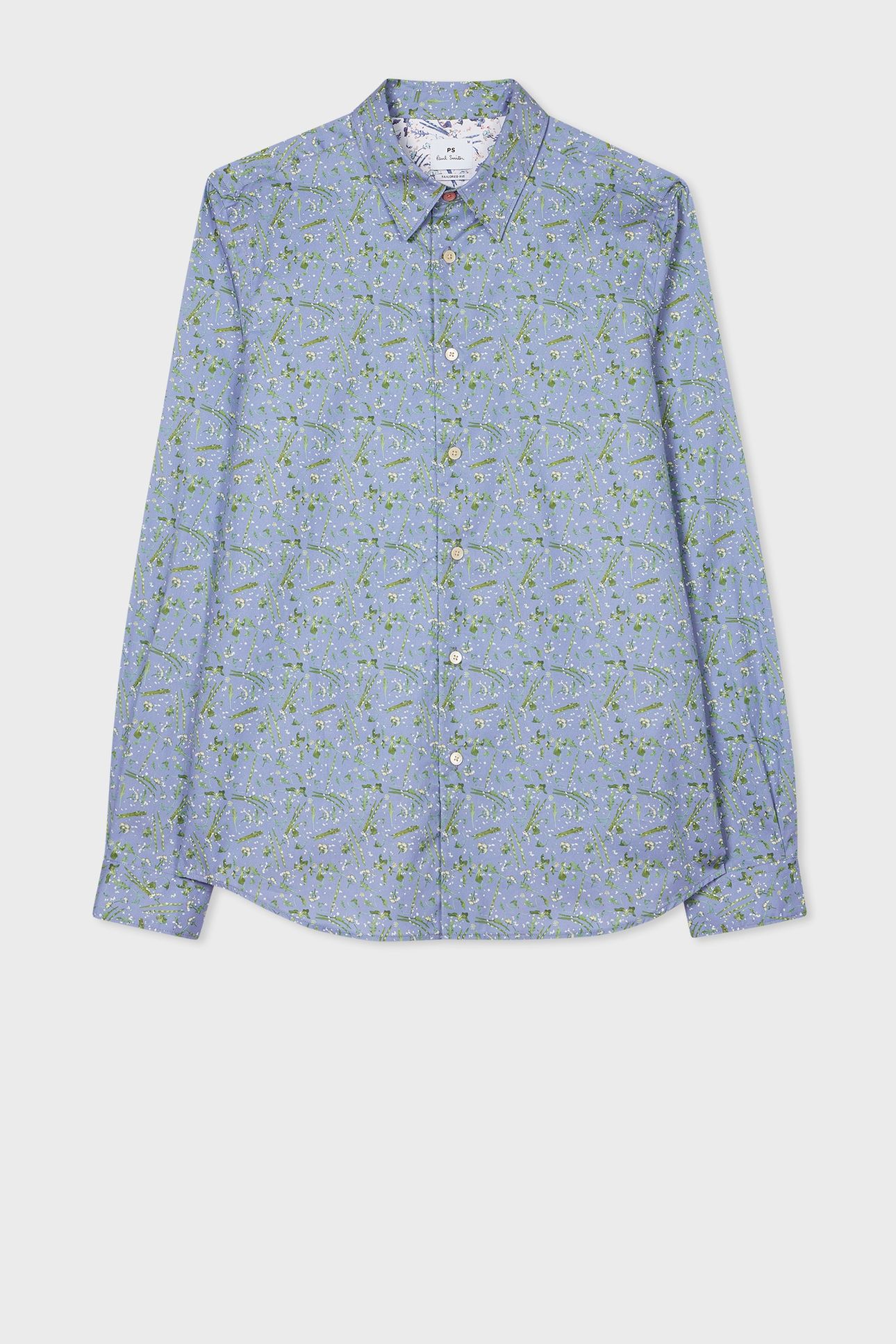 LS TAILORED FIT SHIRT LIGHT BLUE 1