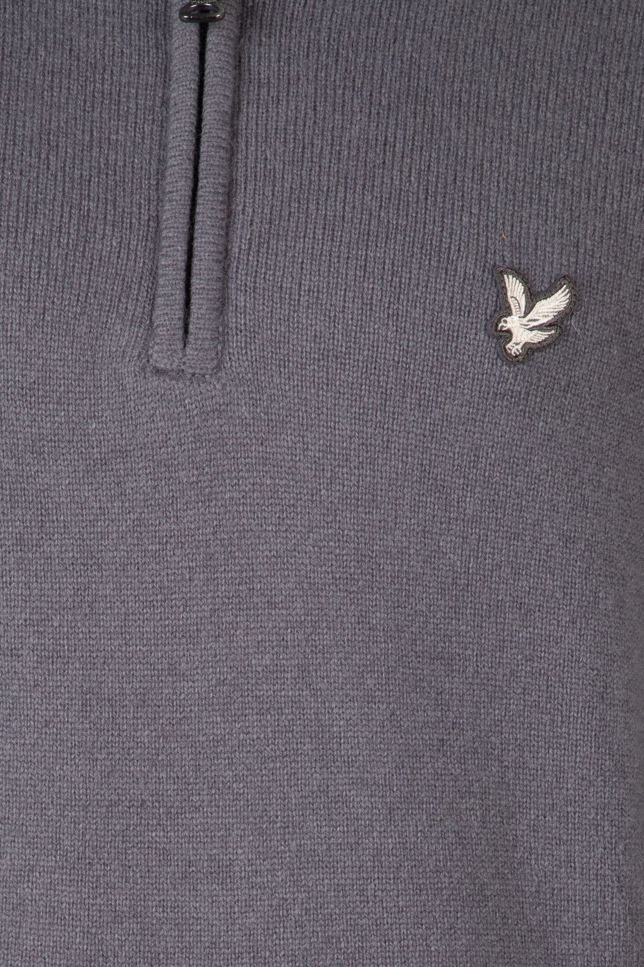 LAMBSWOOL QUARTER ZIP JUMPER LIGHT SHADOW 4