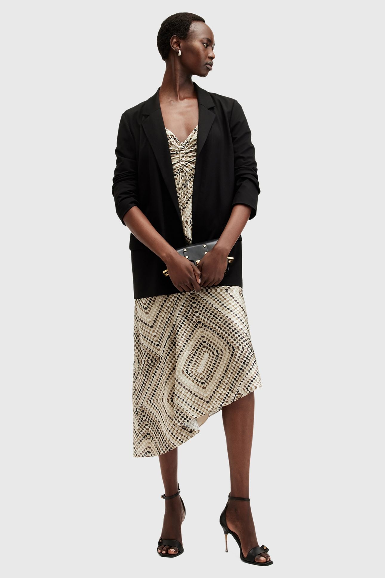 ALEXIA LUISA DRESS TAUPE BROWN 2