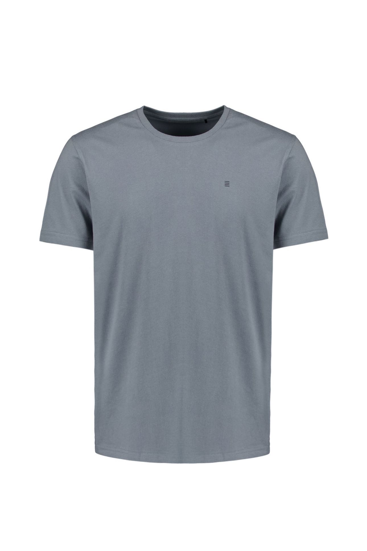 T-SHIRT CREWNECK SOLID BASIC WASHED BLUE 5