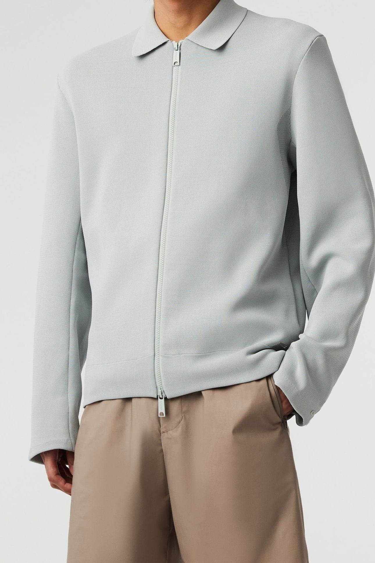FANOA V1.Y8.01 FLAT-KNIT-JACKET SAGE 1