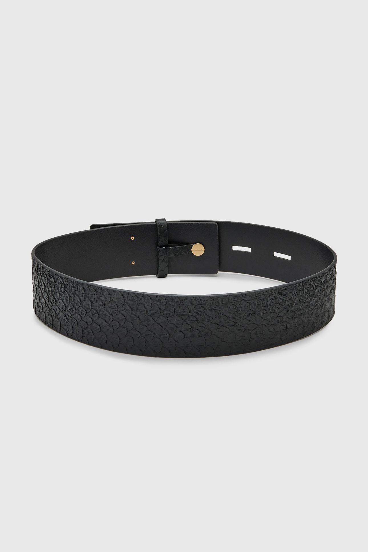 ANANTA STUDDED BELT BLACK/WARM BRASS 4