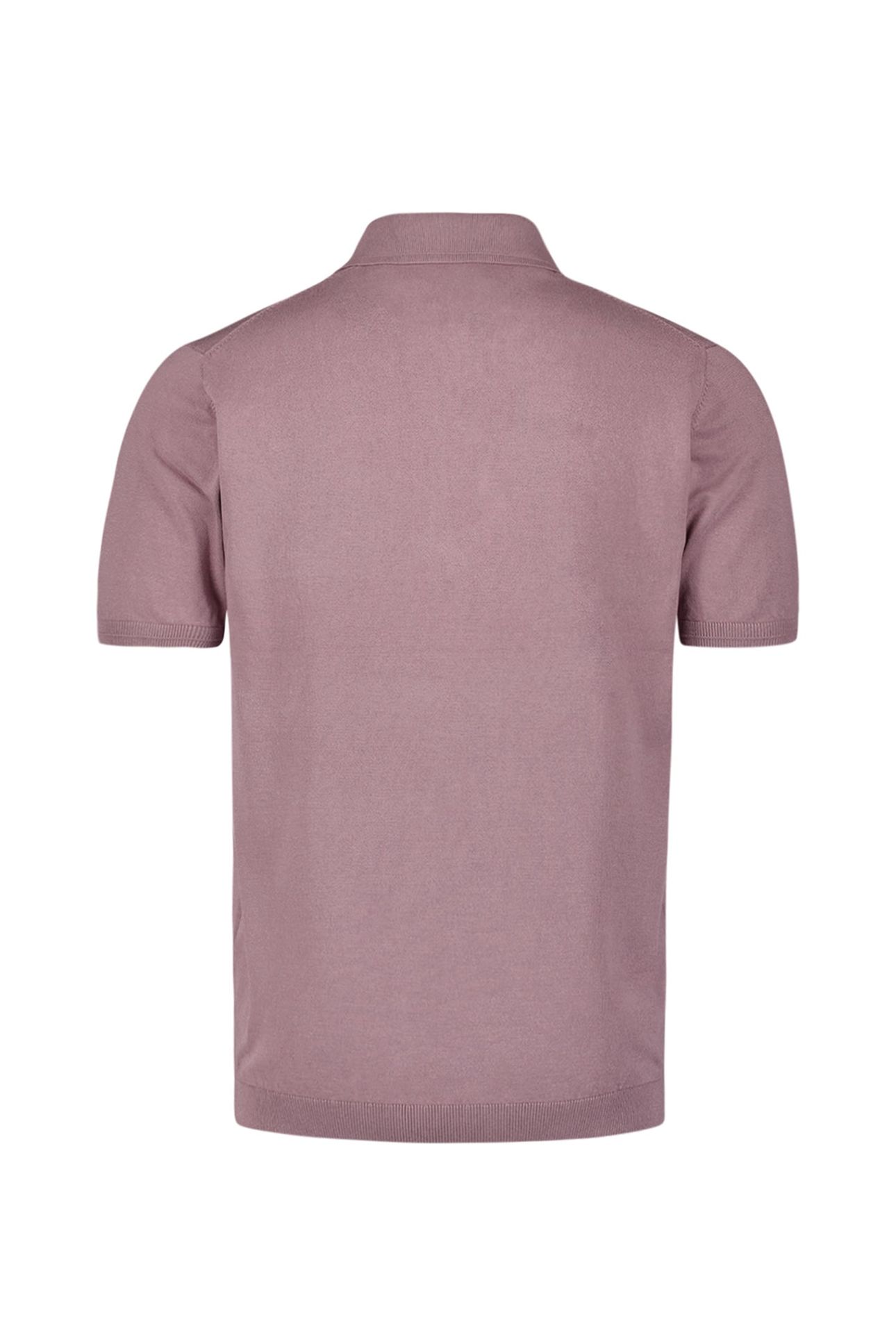 PULLOVER SHORT SLEEVE POLO ZIP SOLID MAUVE 6