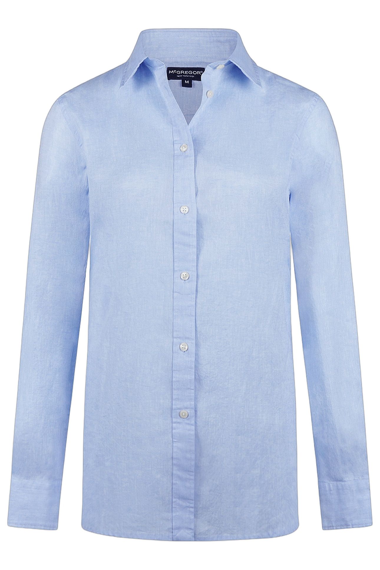 SOLID LINEN BLEND SHIRT LIGHT BLUE 3