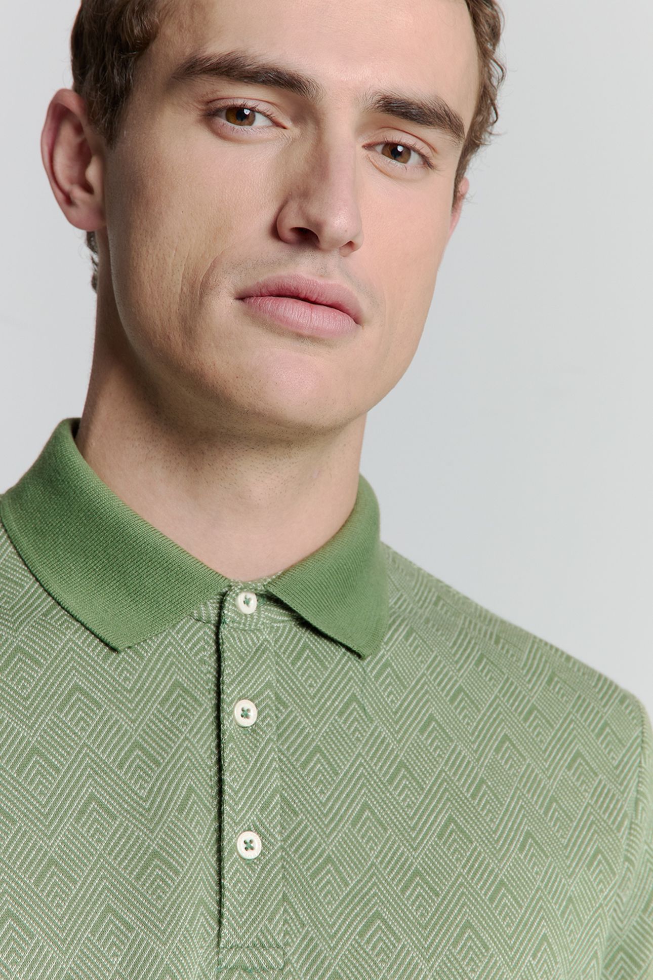 POLO 2 COLOURED JACQUARD GREEN 4