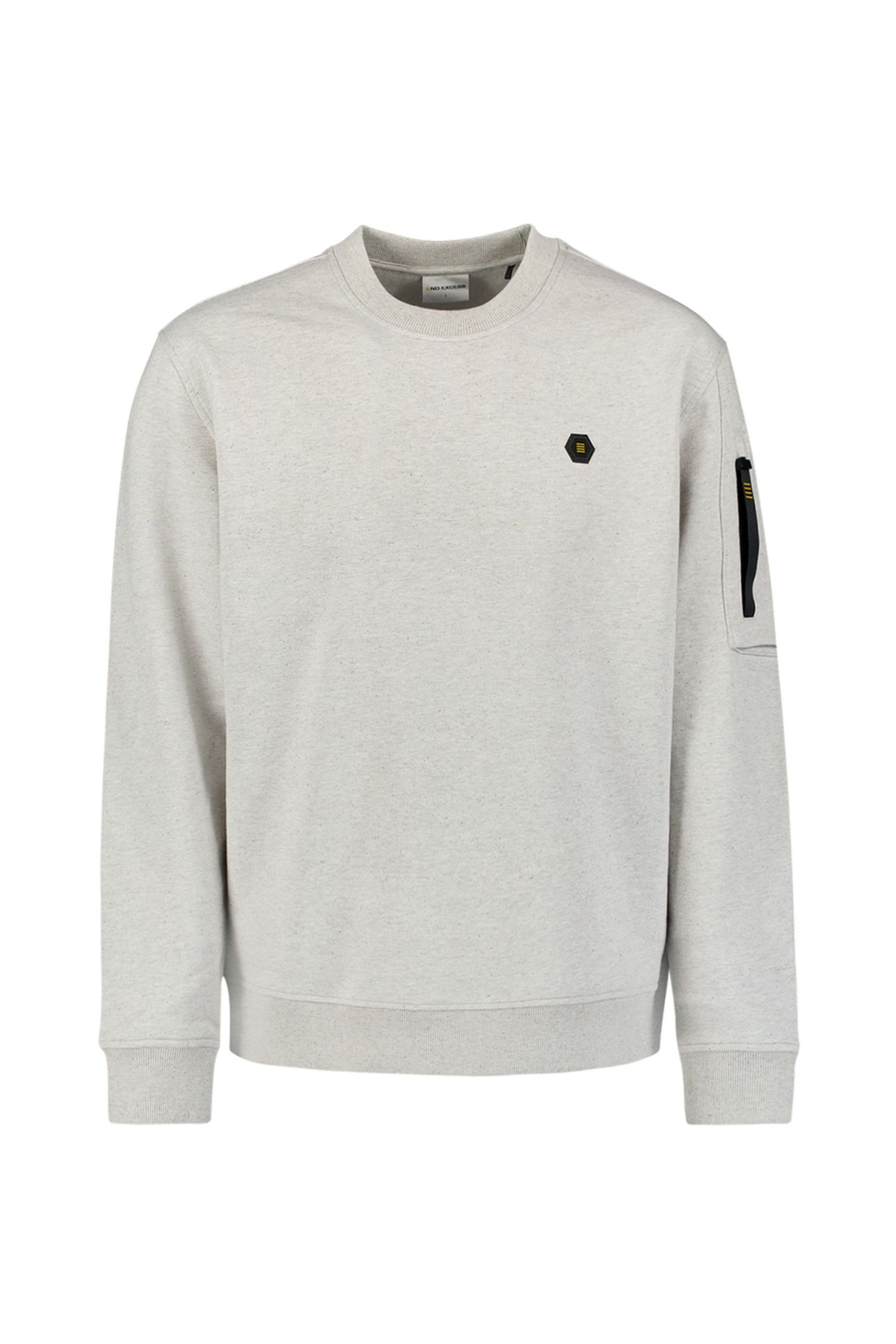 SWEATER CREWNECK MELANGE CHALK 6