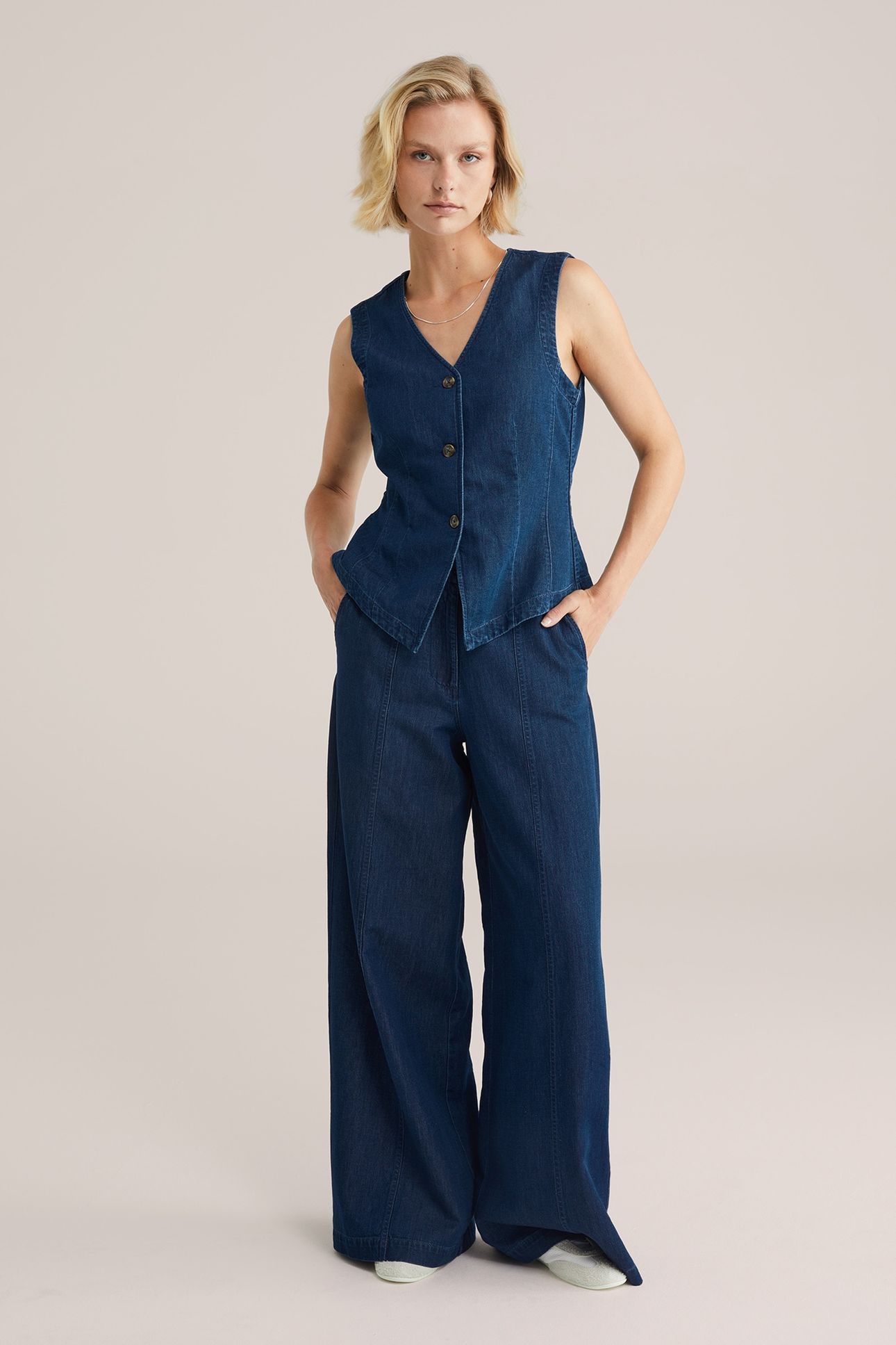 5-POCKET HIGH RISE DARK BLUE 3
