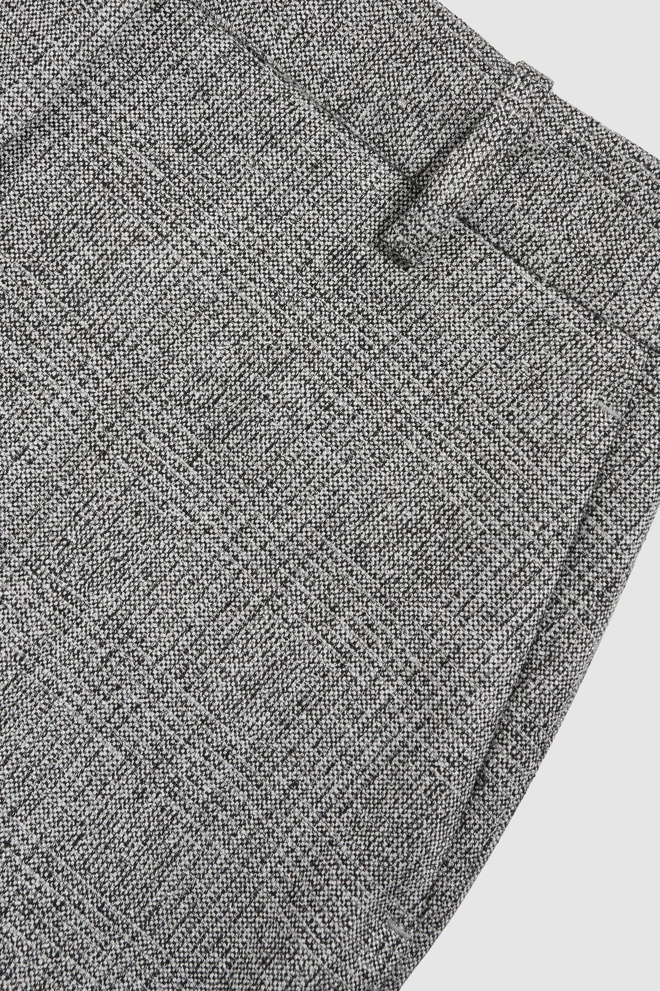 TEXTURE WIDE LEG TROUSER GREY 6