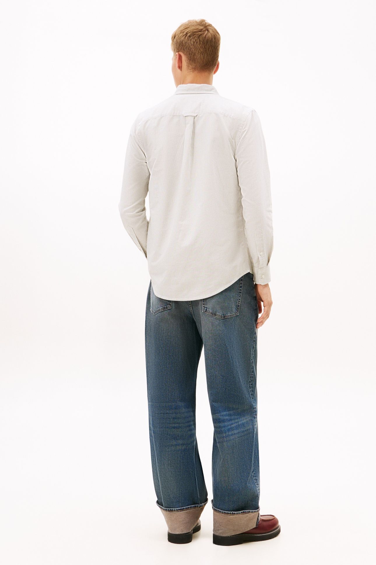 SLIM STRIPE OXFORD SHIRT DARK GREENERY/STRIPES 2