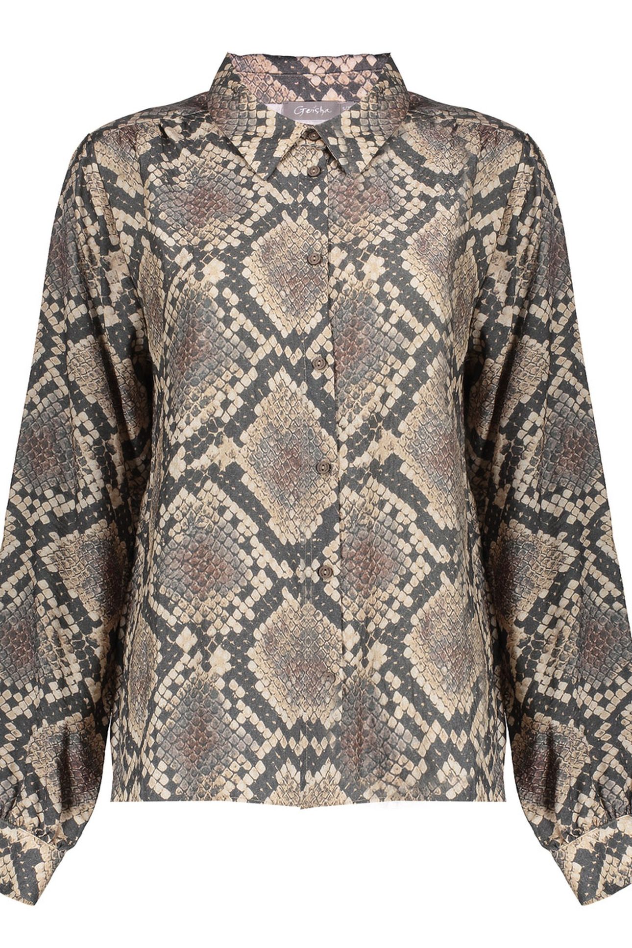BLOUSE ANIMAL BLACK/SAND 1