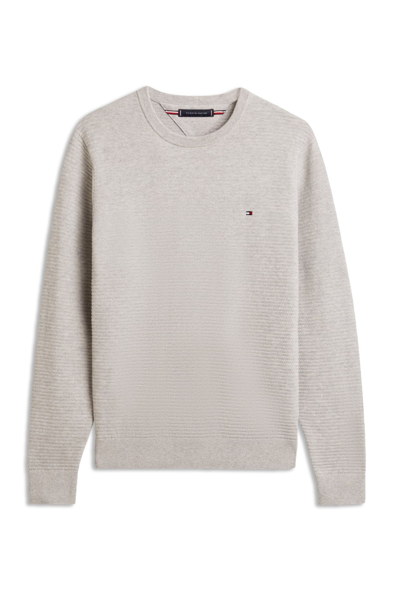 SEASONAL STRUCTURE CREWNECK LIGHT GREY HEATHER 5