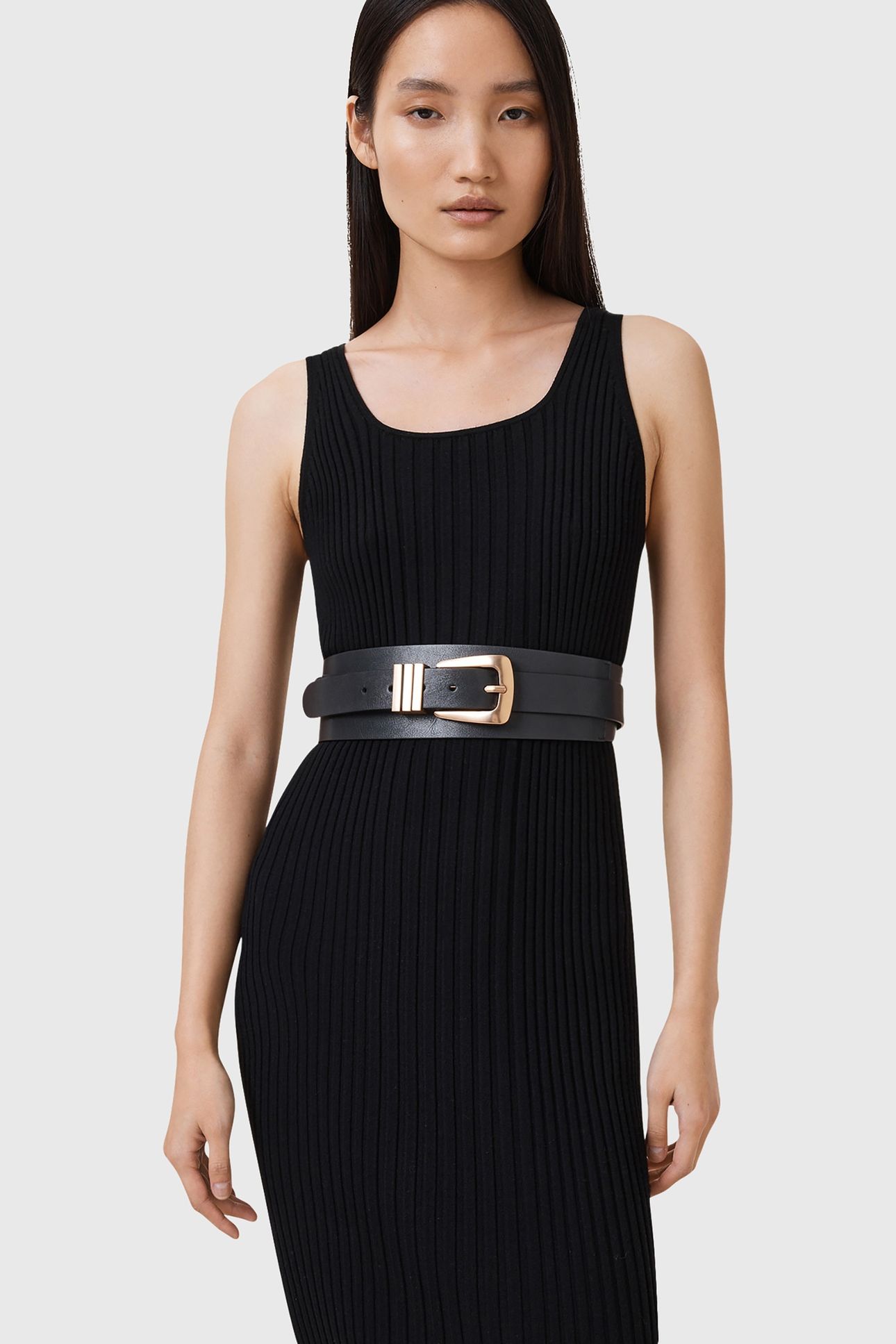 TRINITY ALCOR BELT BLACK/WARM BRASS 1