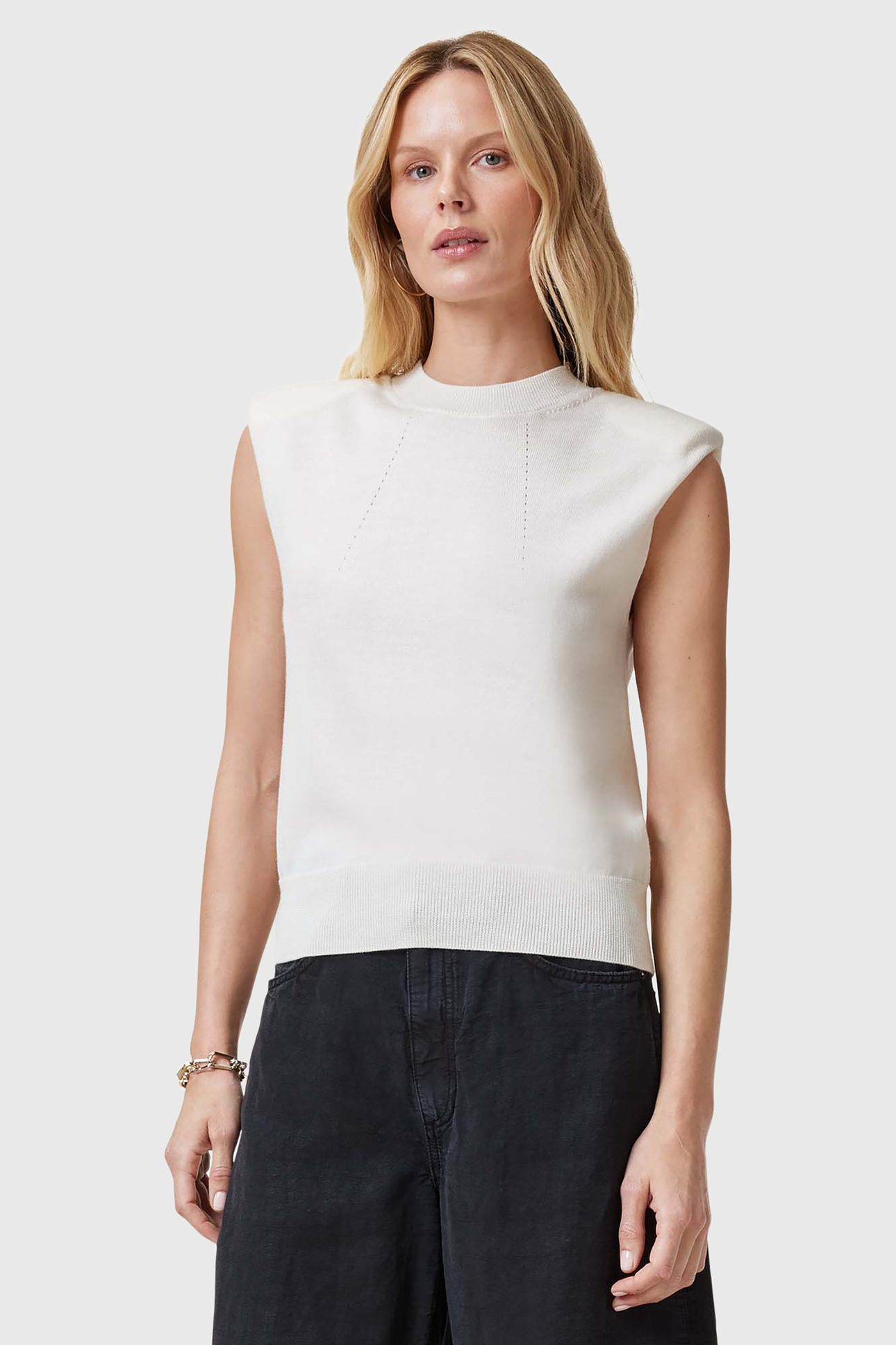 KAYLA TANK CHALK WHITE 1