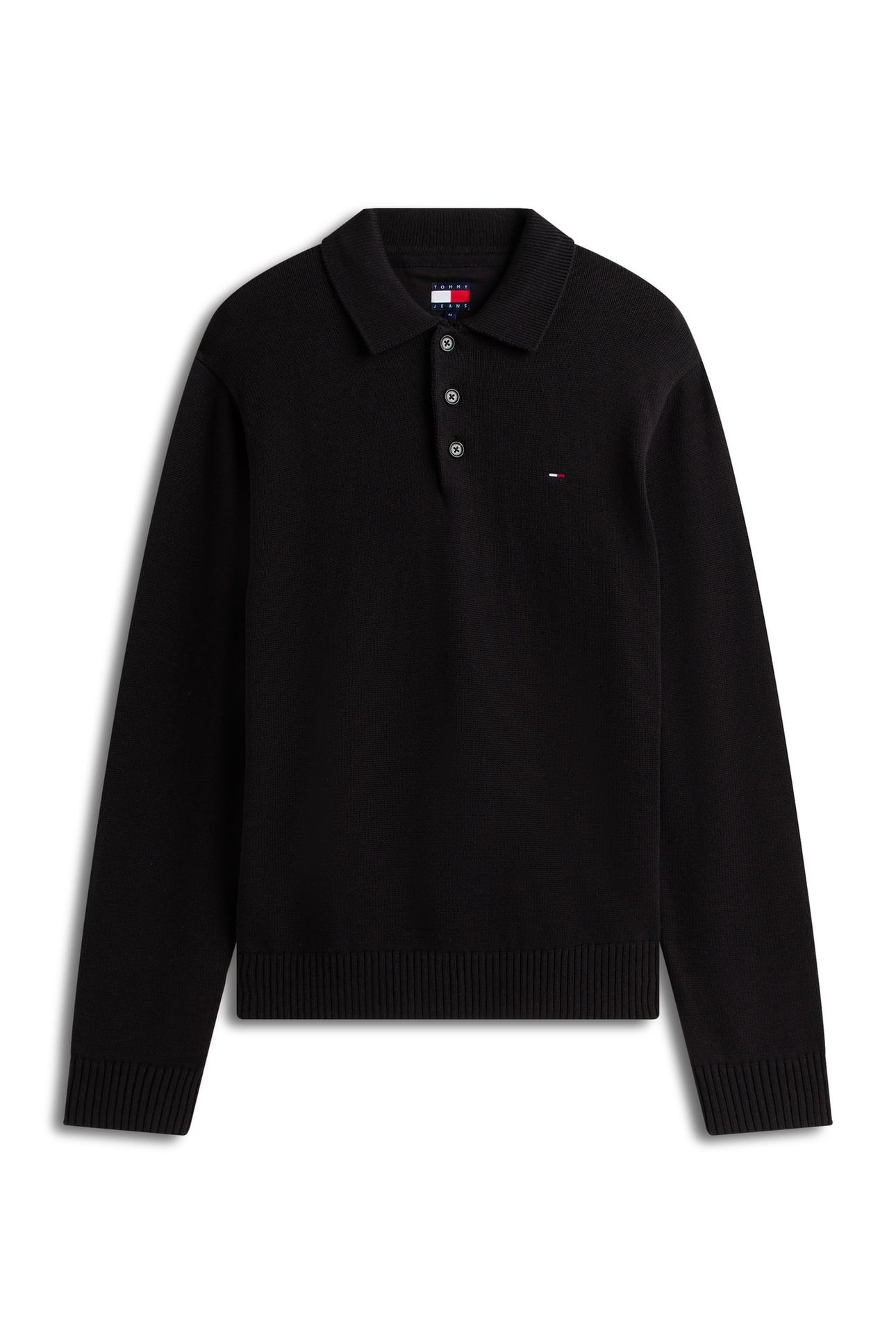 SLIM ESSENTIAL PULLOVER SWEATER BLACK 2